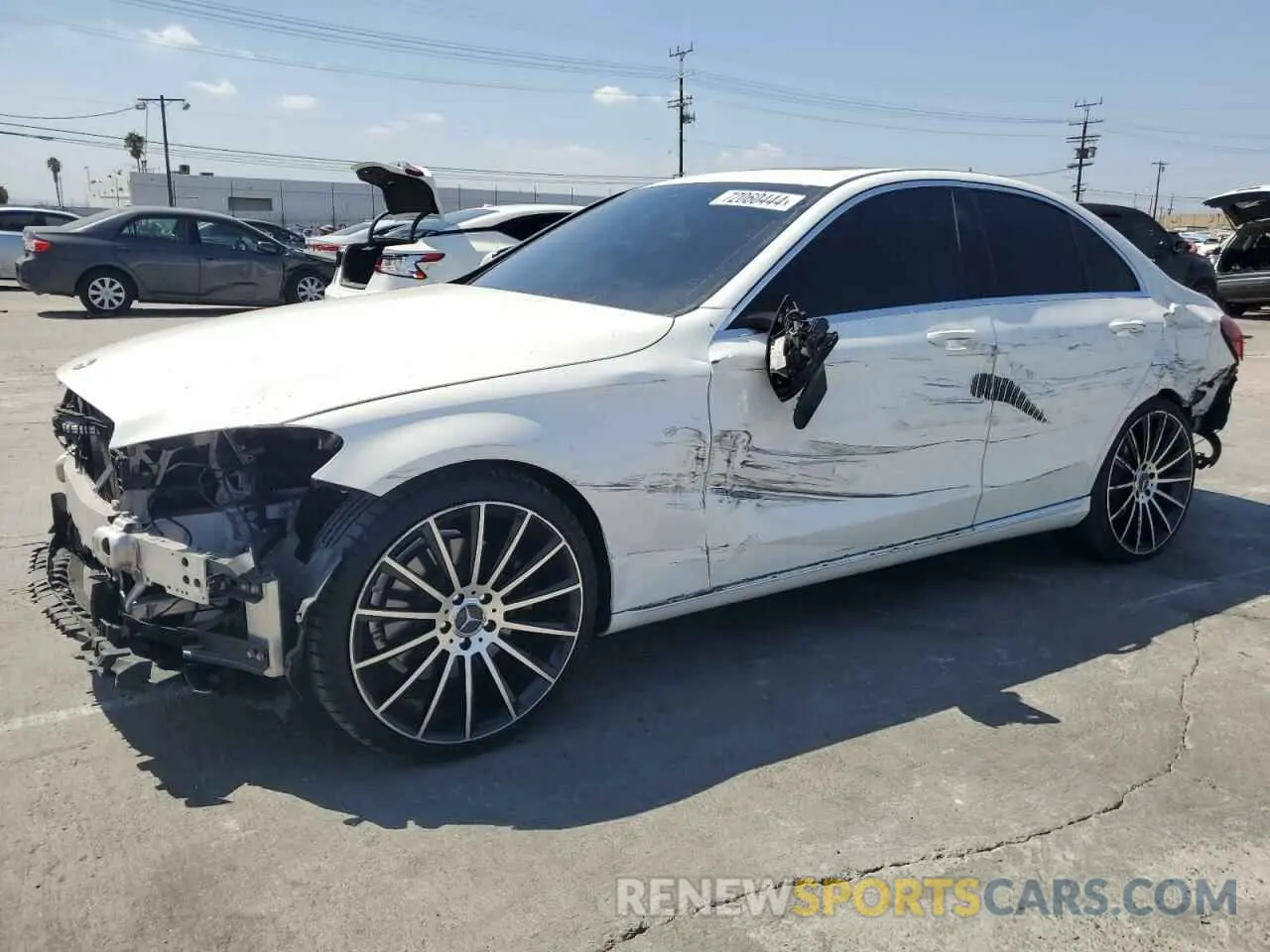 1 Photograph of a damaged car 55SWF8DB3KU314392 MERCEDES-BENZ C-CLASS 2019