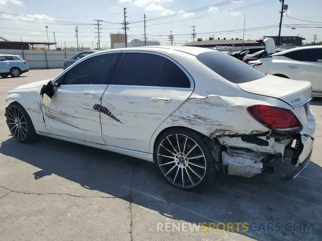 2 Photograph of a damaged car 55SWF8DB3KU314392 MERCEDES-BENZ C-CLASS 2019