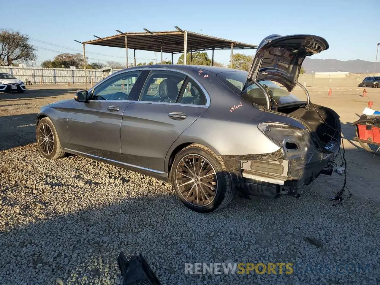 2 Photograph of a damaged car 55SWF8DB4KU306902 MERCEDES-BENZ C-CLASS 2019