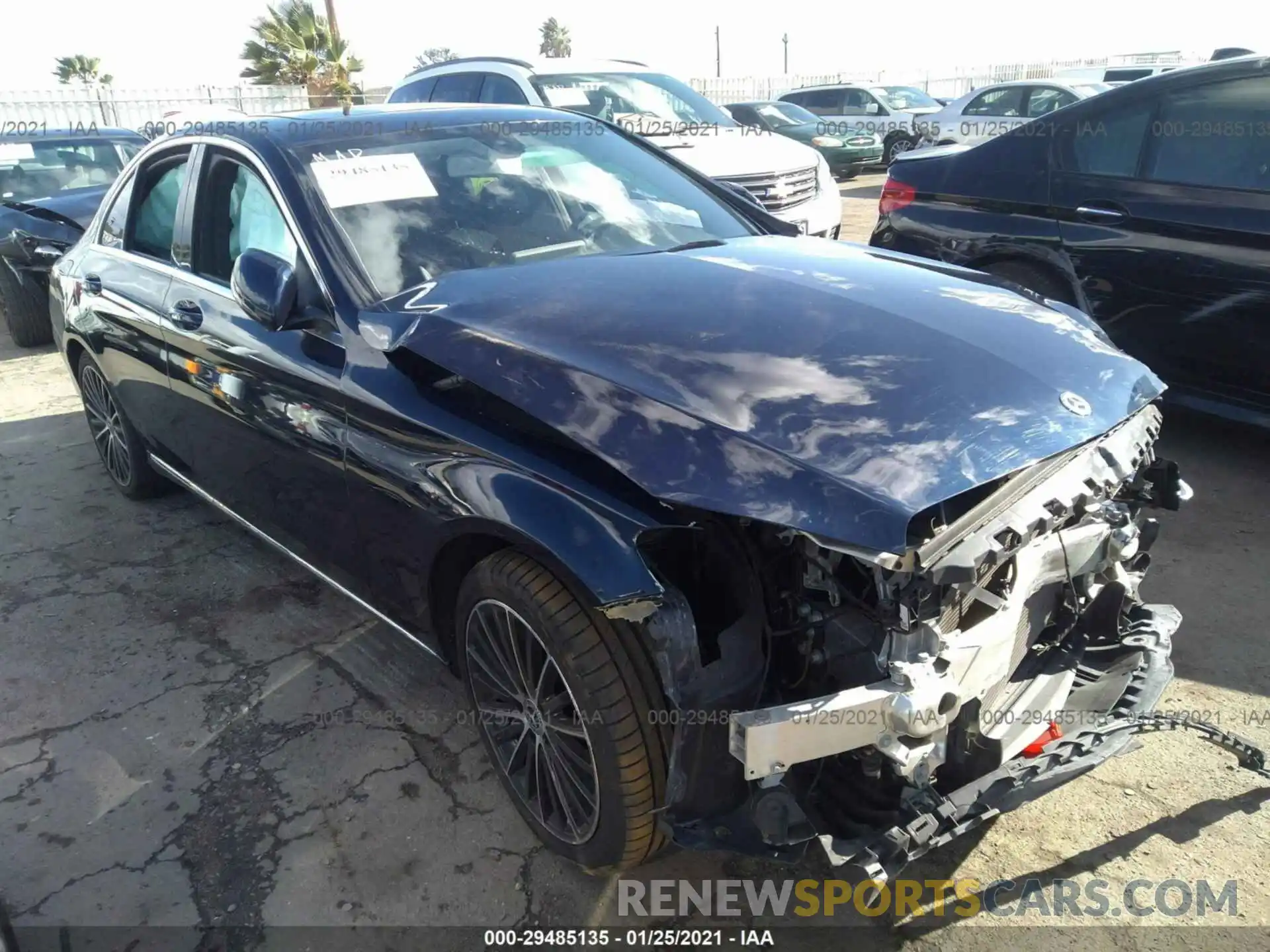 1 Photograph of a damaged car 55SWF8DB4KU314000 MERCEDES-BENZ C-CLASS 2019