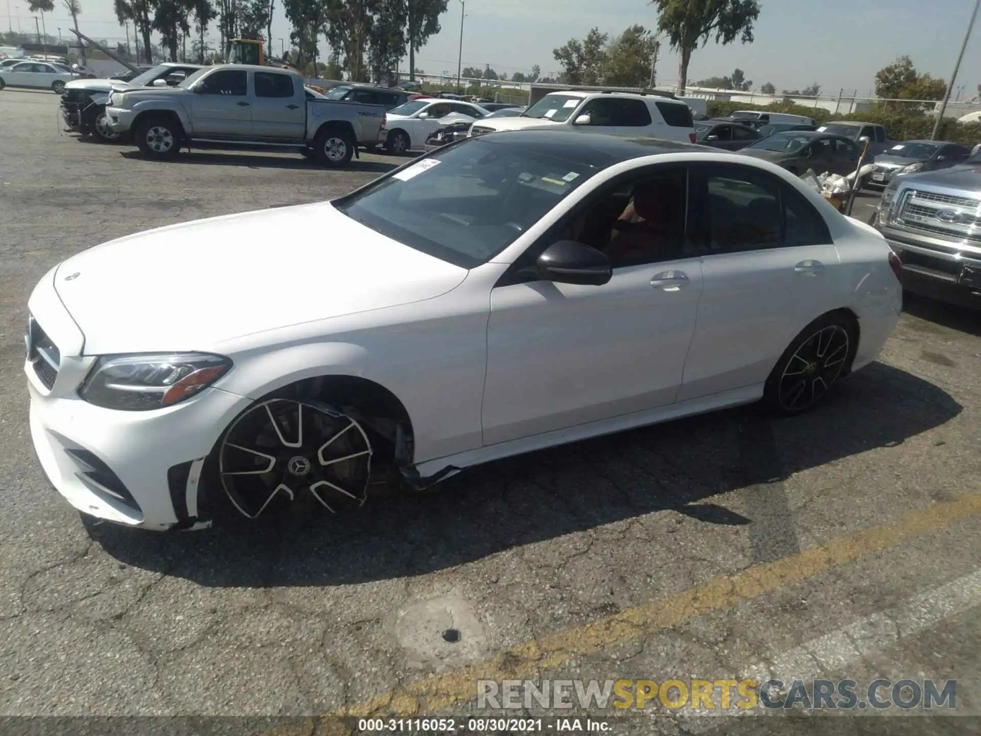 2 Photograph of a damaged car 55SWF8DB5KU302678 MERCEDES-BENZ C-CLASS 2019