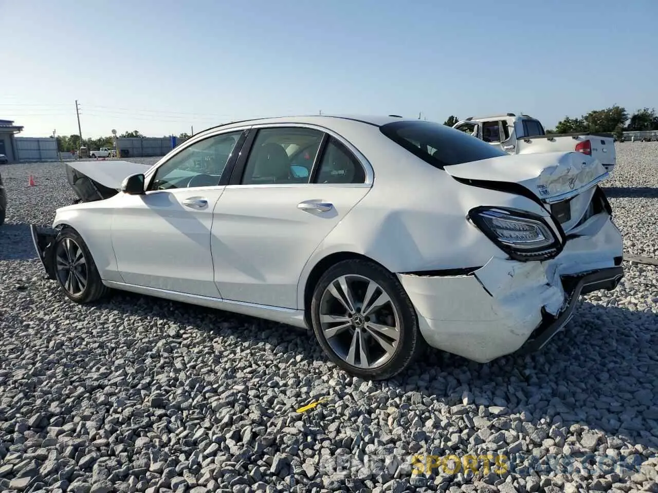 2 Photograph of a damaged car 55SWF8DB5KU310263 MERCEDES-BENZ C-CLASS 2019