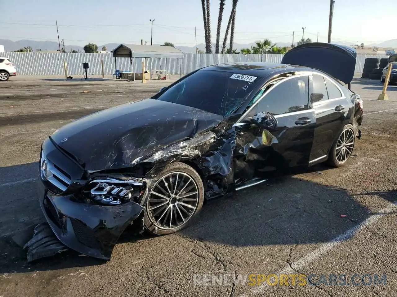 1 Photograph of a damaged car 55SWF8DB6KU295188 MERCEDES-BENZ C-CLASS 2019