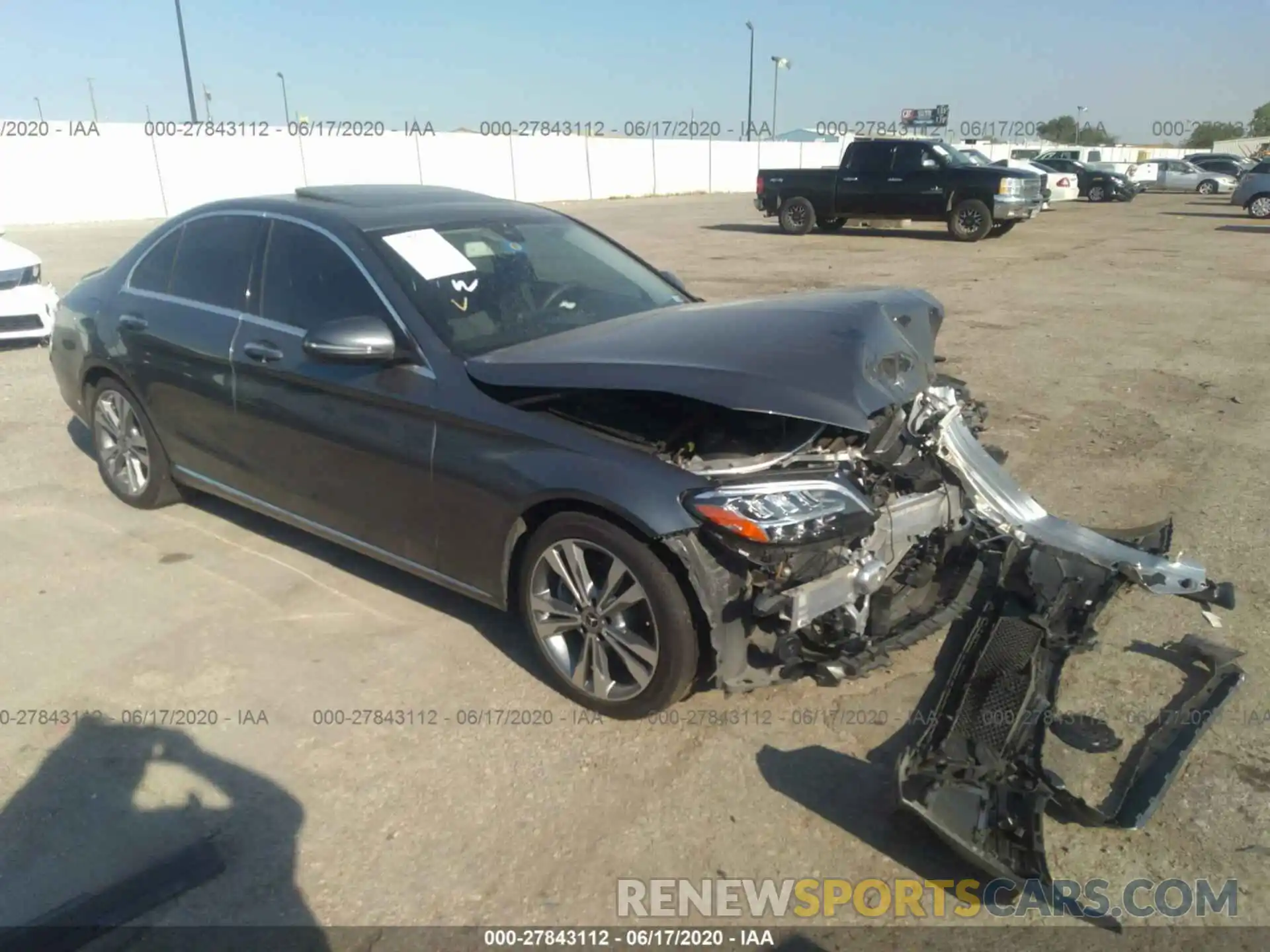 1 Photograph of a damaged car 55SWF8DB6KU301748 MERCEDES-BENZ C-CLASS 2019