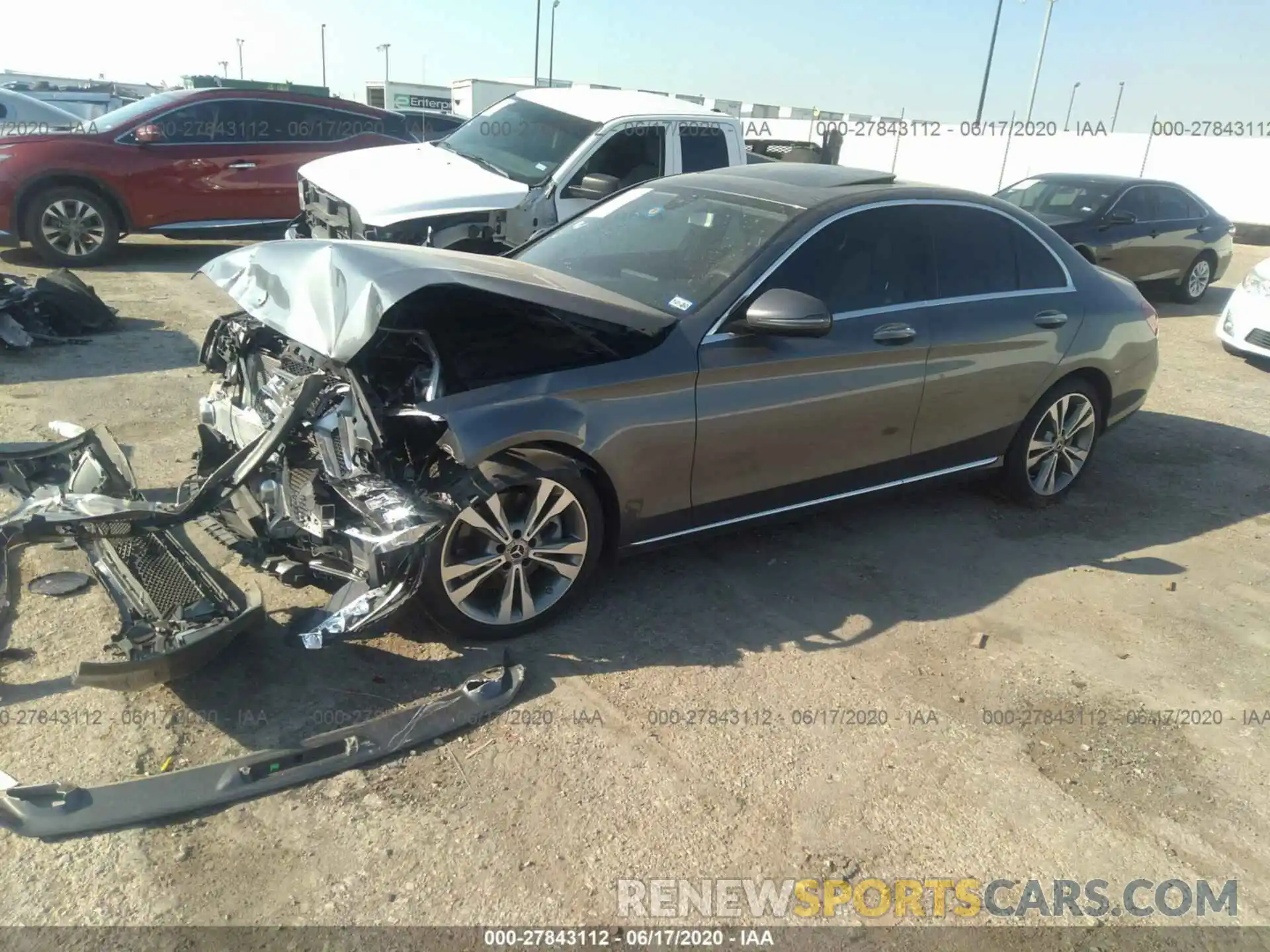 2 Photograph of a damaged car 55SWF8DB6KU301748 MERCEDES-BENZ C-CLASS 2019