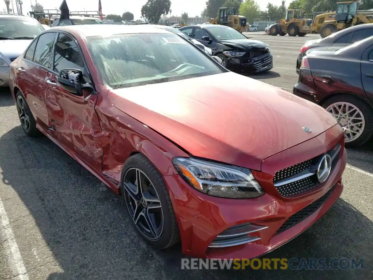 1 Photograph of a damaged car 55SWF8DB6KU304195 MERCEDES-BENZ C CLASS 2019