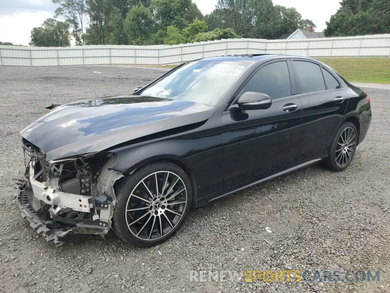 1 Photograph of a damaged car 55SWF8DB7KU295586 MERCEDES-BENZ C-CLASS 2019
