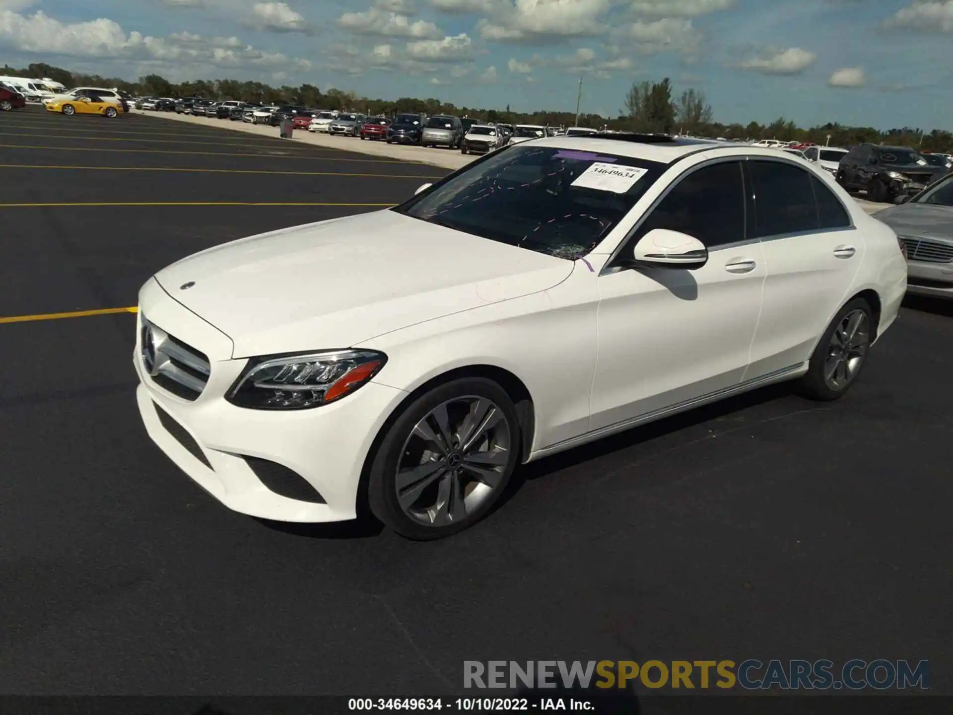 2 Photograph of a damaged car 55SWF8DB7KU297774 MERCEDES-BENZ C-CLASS 2019