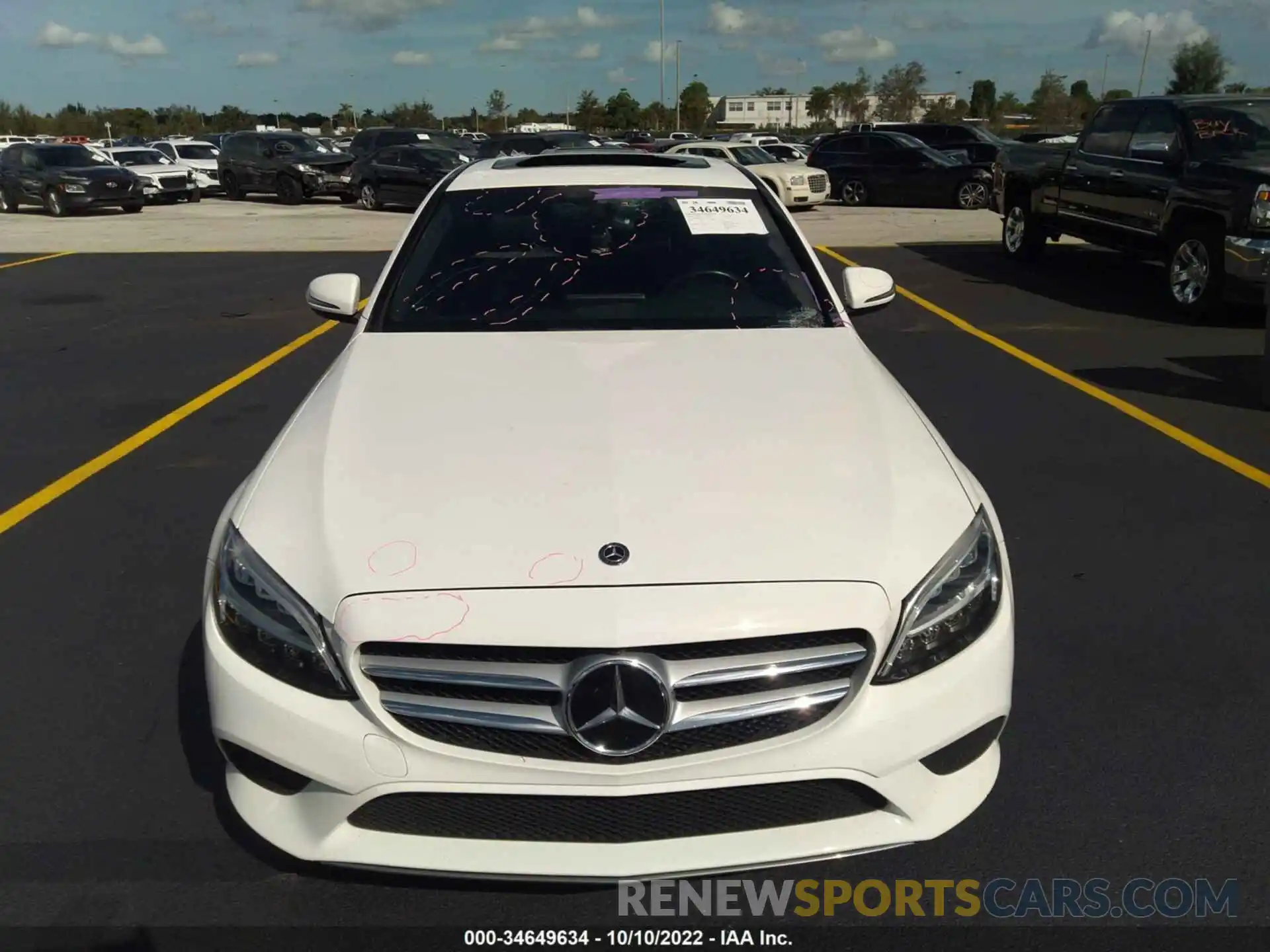 6 Photograph of a damaged car 55SWF8DB7KU297774 MERCEDES-BENZ C-CLASS 2019