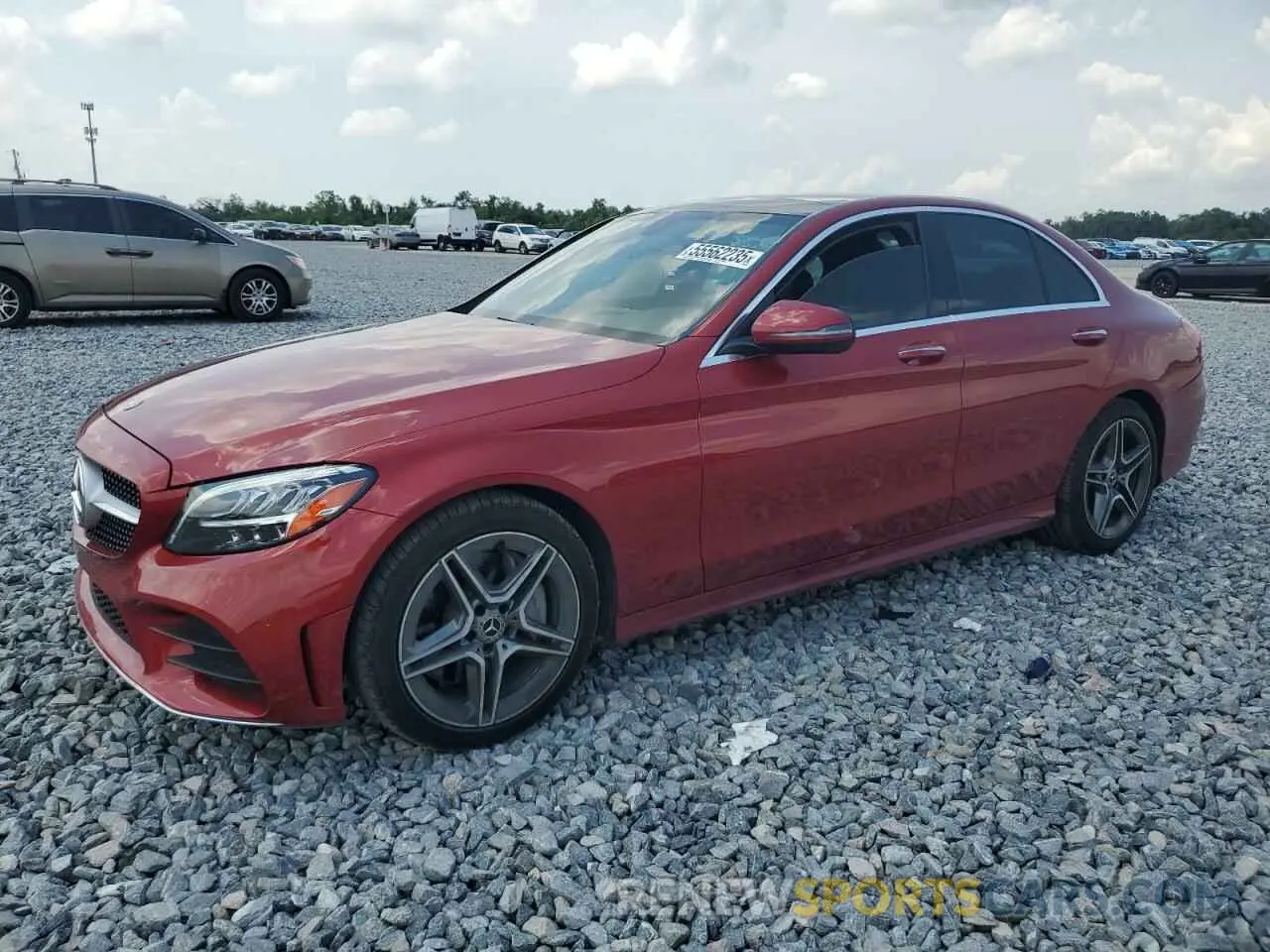 1 Photograph of a damaged car 55SWF8DB7KU317733 MERCEDES-BENZ C-CLASS 2019