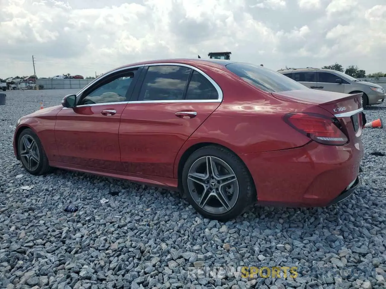2 Photograph of a damaged car 55SWF8DB7KU317733 MERCEDES-BENZ C-CLASS 2019