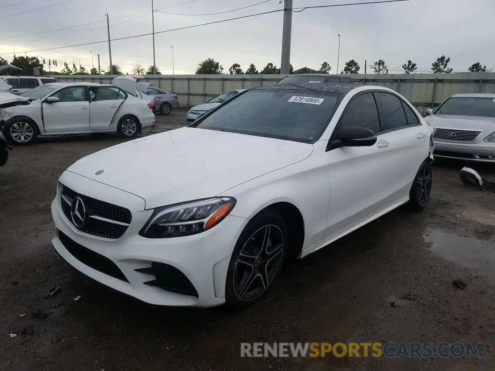 2 Photograph of a damaged car 55SWF8DB8KU294446 MERCEDES-BENZ C CLASS 2019