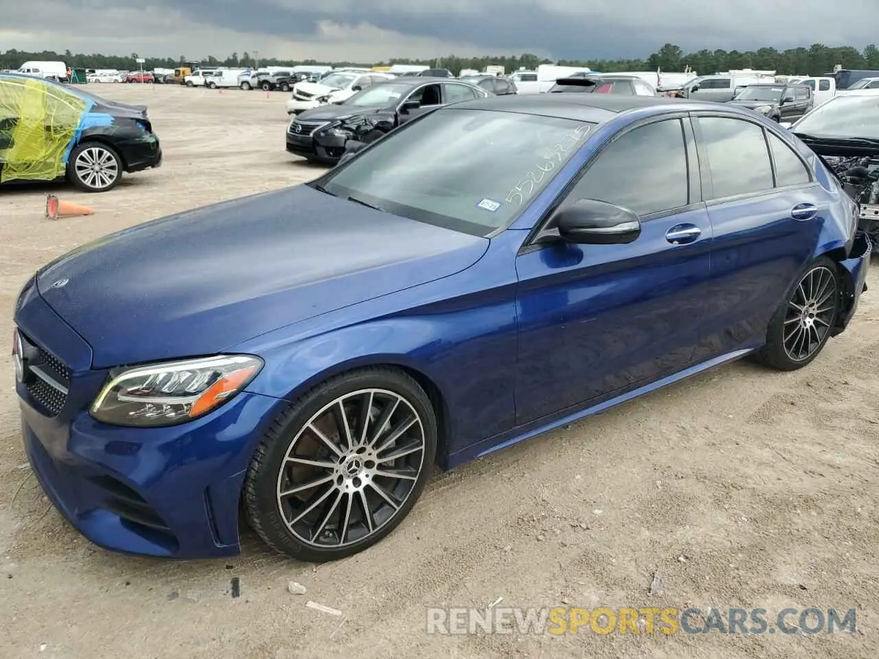 1 Photograph of a damaged car 55SWF8DB8KU317563 MERCEDES-BENZ C-CLASS 2019