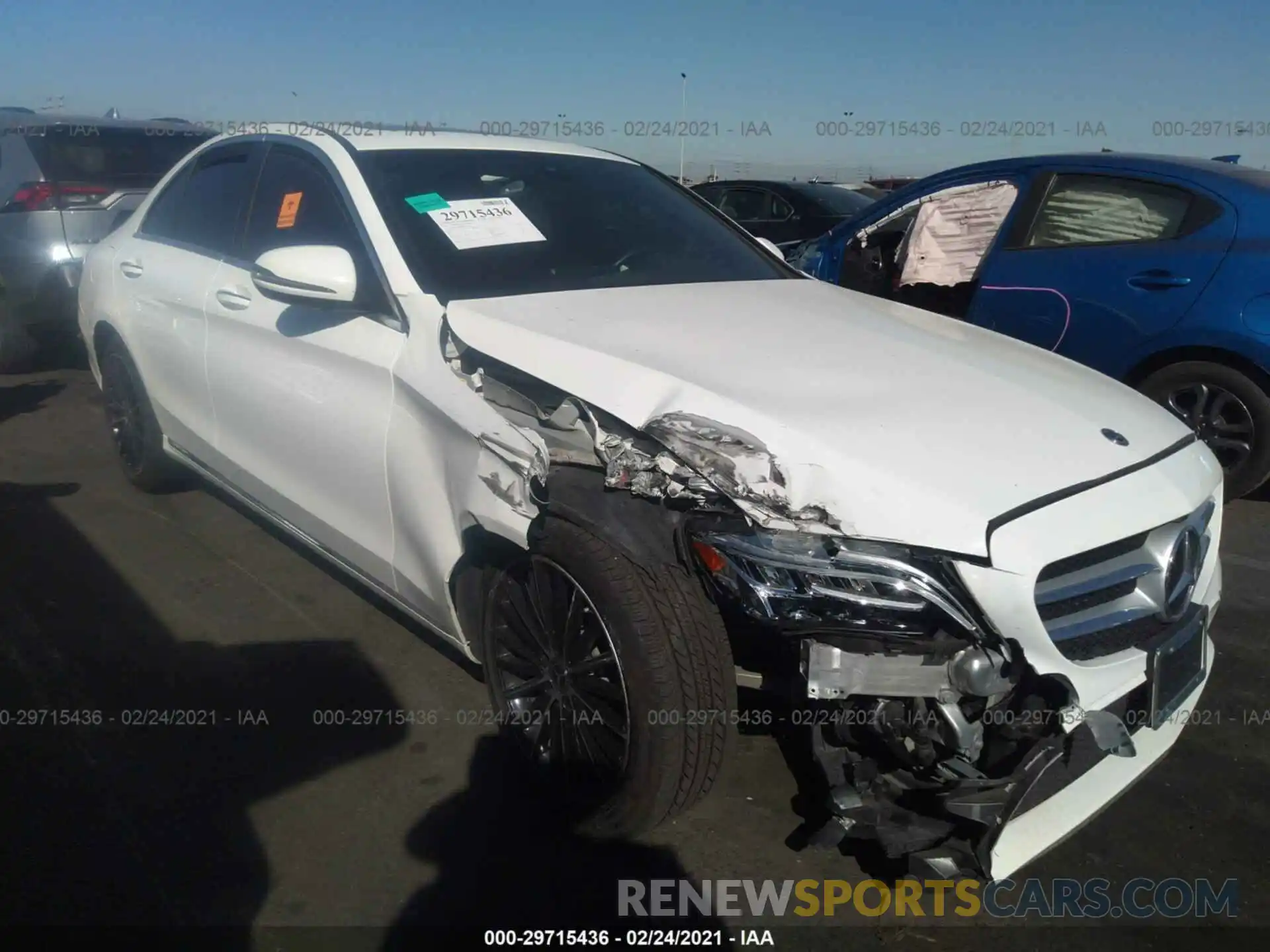 1 Photograph of a damaged car 55SWF8DB9KU311870 MERCEDES-BENZ C-CLASS 2019