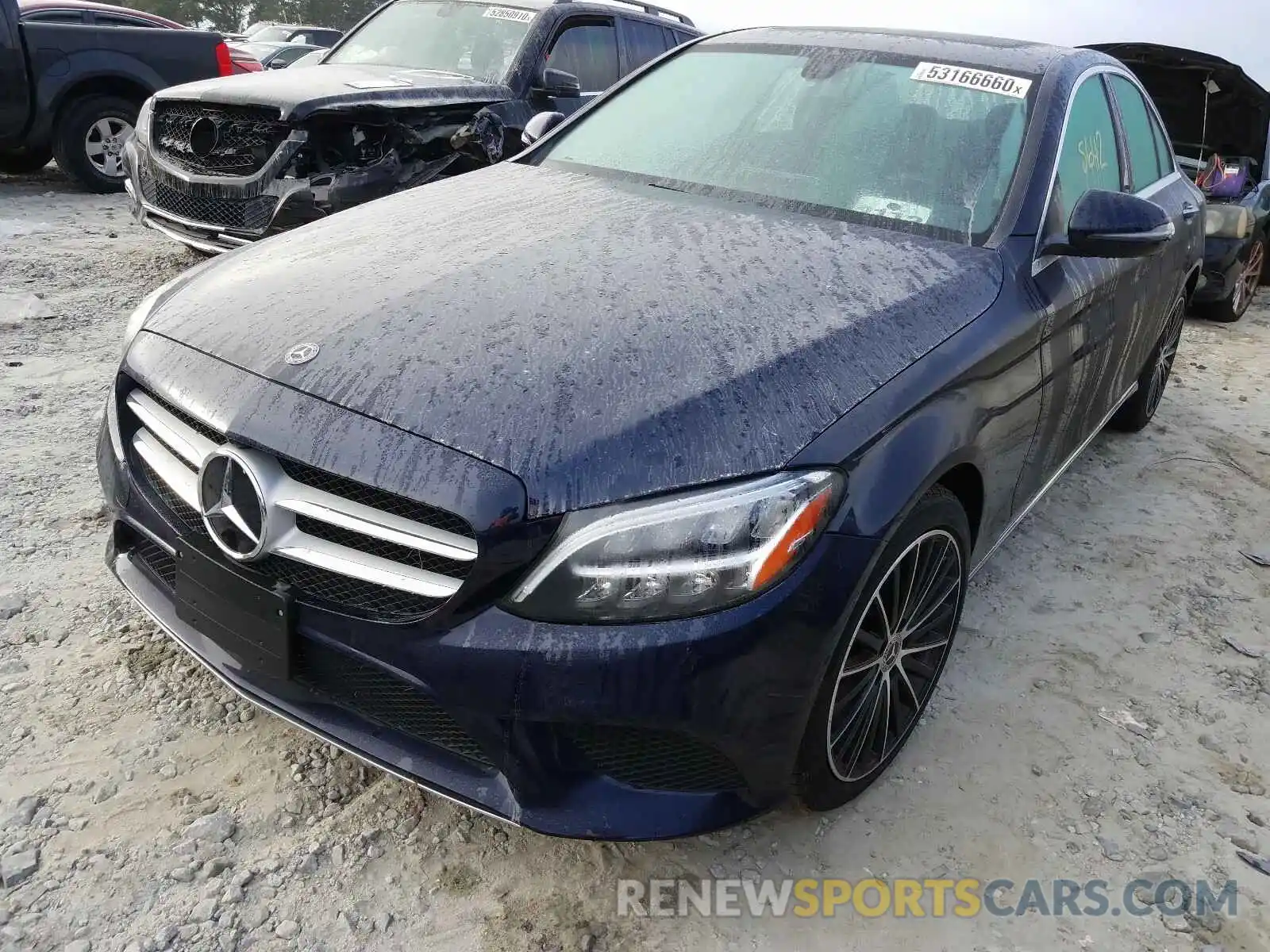 2 Photograph of a damaged car 55SWF8DBXKU284310 MERCEDES-BENZ C CLASS 2019