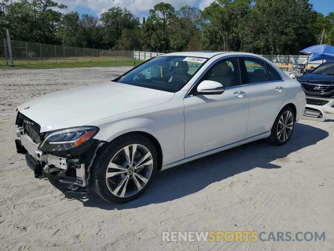 1 Photograph of a damaged car 55SWF8DBXKU287272 MERCEDES-BENZ C-CLASS 2019