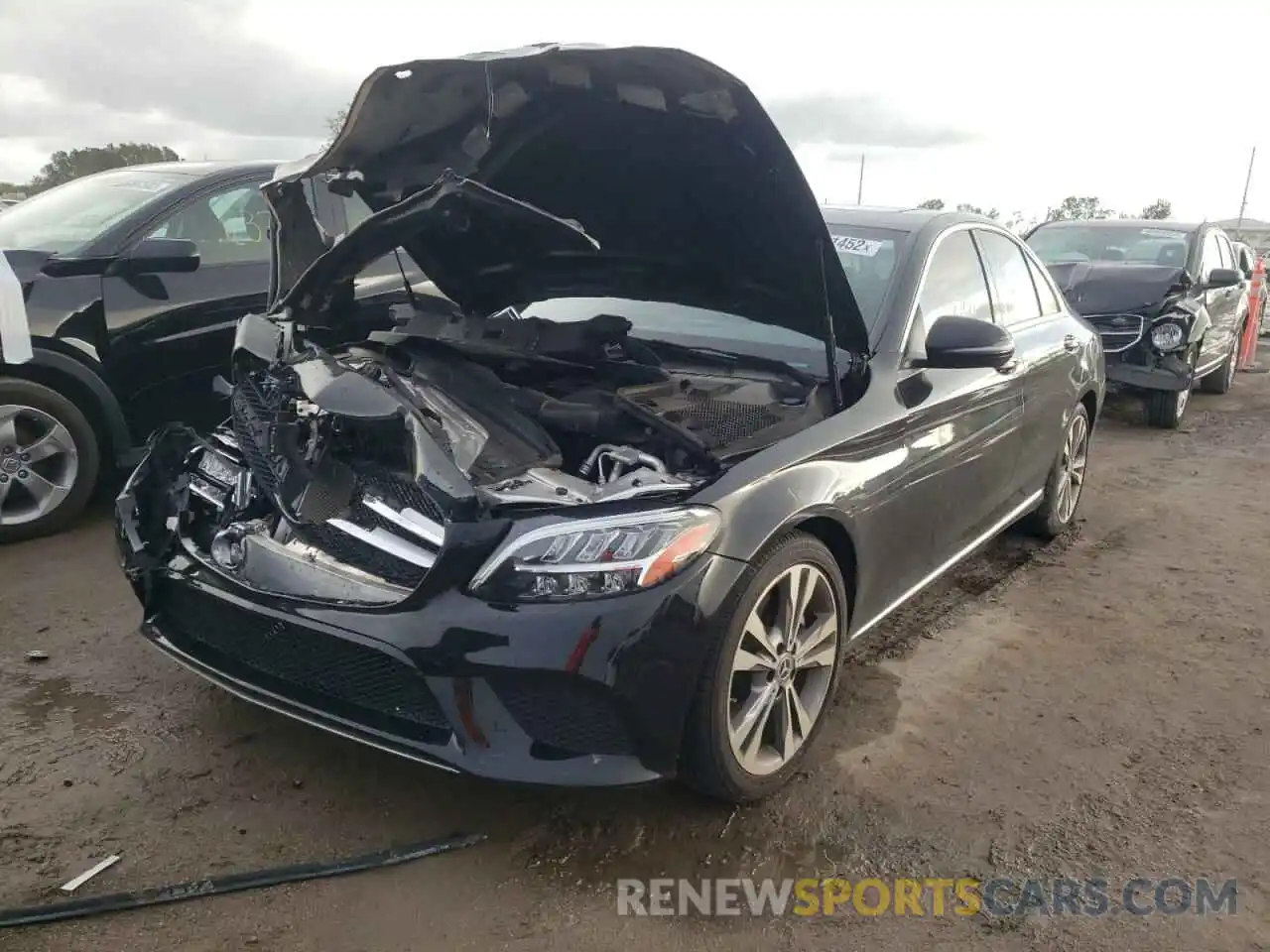 2 Photograph of a damaged car 55SWF8DBXKU304975 MERCEDES-BENZ C-CLASS 2019