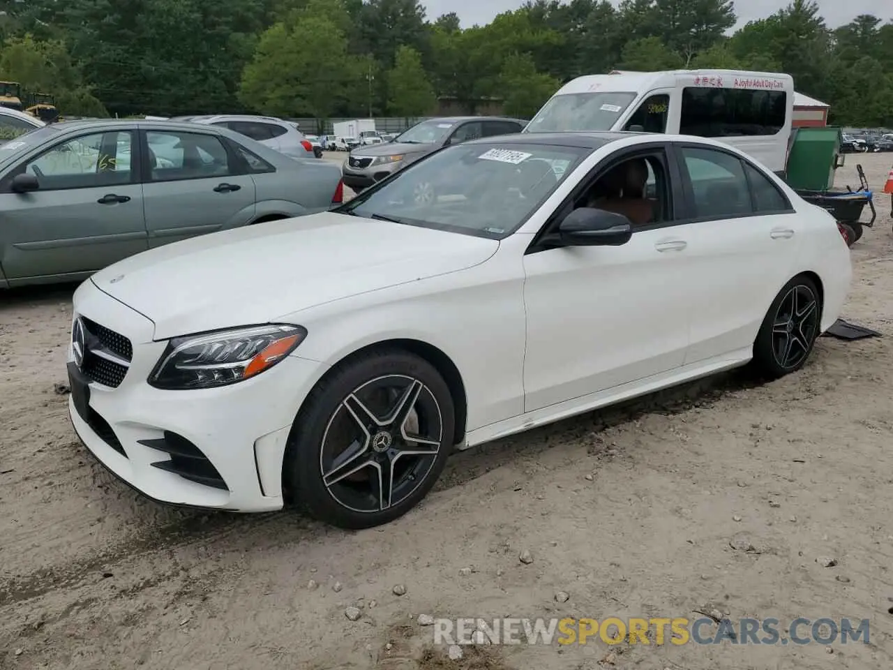 1 Photograph of a damaged car 55SWF8EB0KU284346 MERCEDES-BENZ C-CLASS 2019