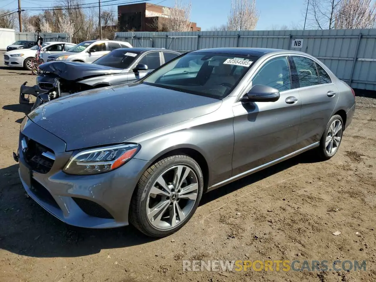 1 Photograph of a damaged car 55SWF8EB2KU292884 MERCEDES-BENZ C-CLASS 2019