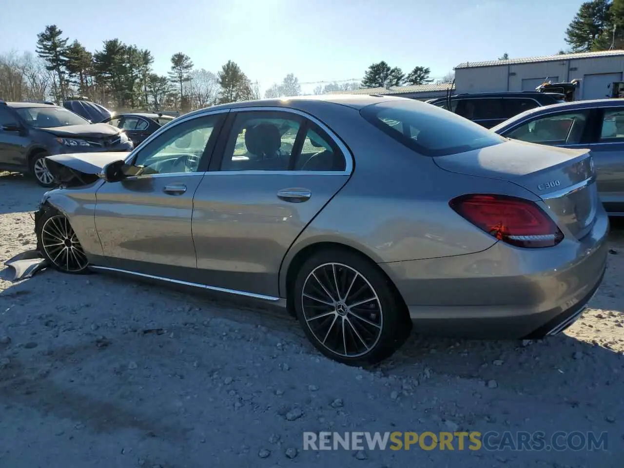 2 Photograph of a damaged car 55SWF8EB3KU282915 MERCEDES-BENZ C-CLASS 2019