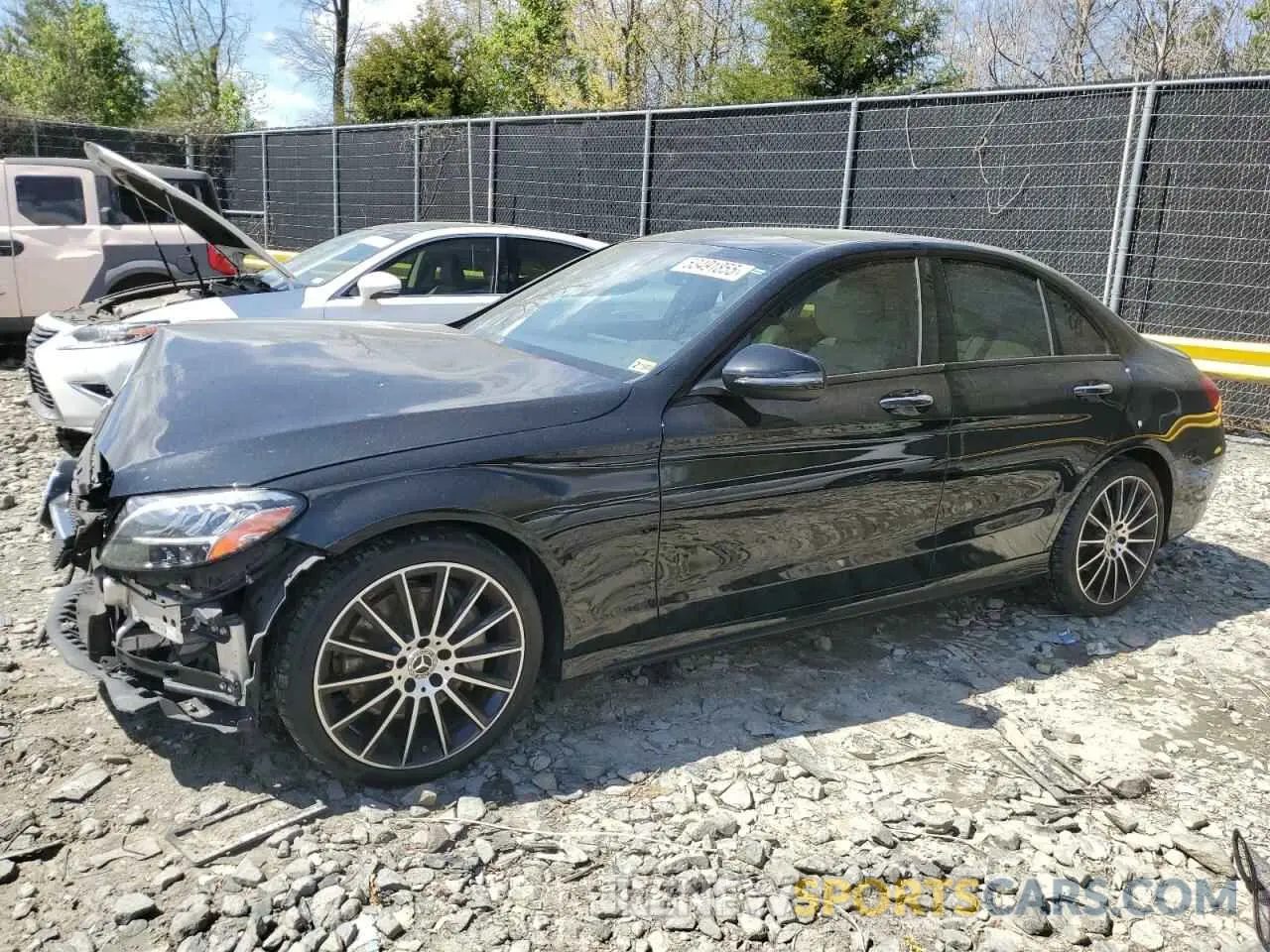 1 Photograph of a damaged car 55SWF8EB3KU322149 MERCEDES-BENZ C-CLASS 2019