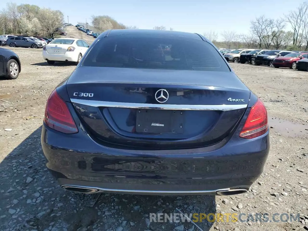 6 Photograph of a damaged car 55SWF8EB4KU286407 MERCEDES-BENZ C-CLASS 2019