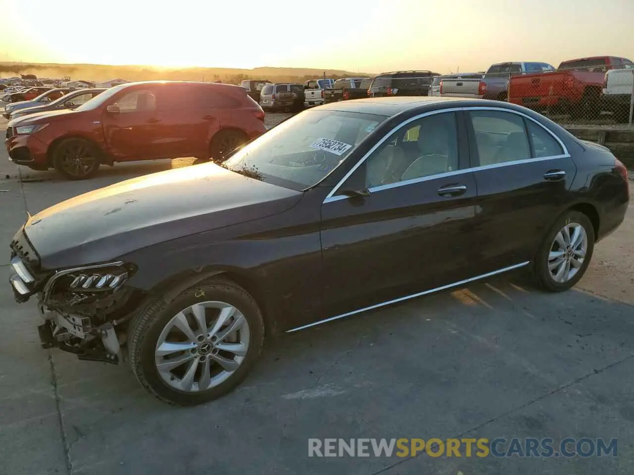 1 Photograph of a damaged car 55SWF8EB5KU287114 MERCEDES-BENZ C-CLASS 2019