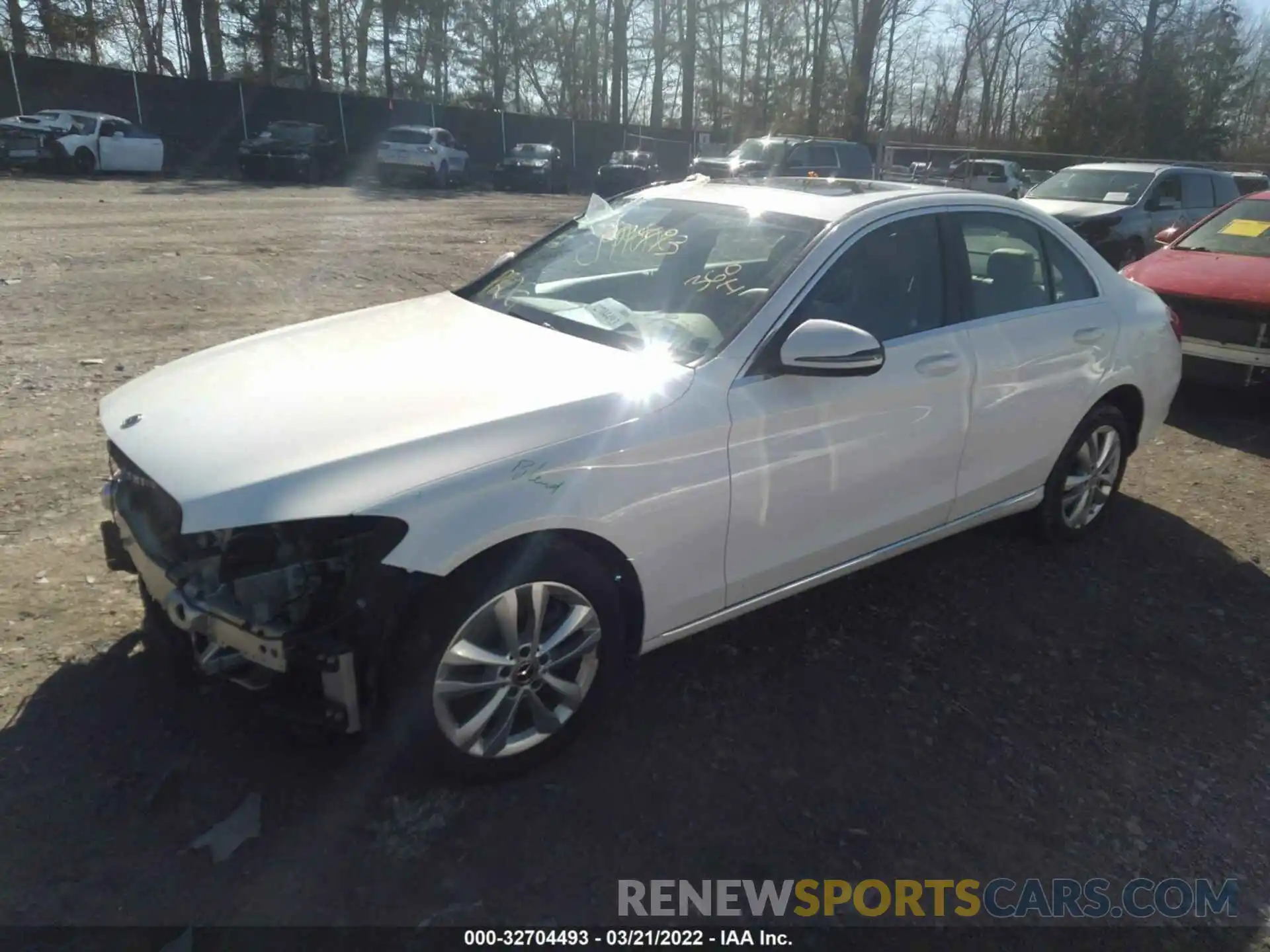 2 Photograph of a damaged car 55SWF8EB5KU302646 MERCEDES-BENZ C-CLASS 2019