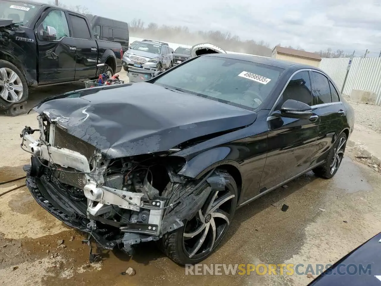 1 Photograph of a damaged car 55SWF8EB5KU303201 MERCEDES-BENZ C-CLASS 2019