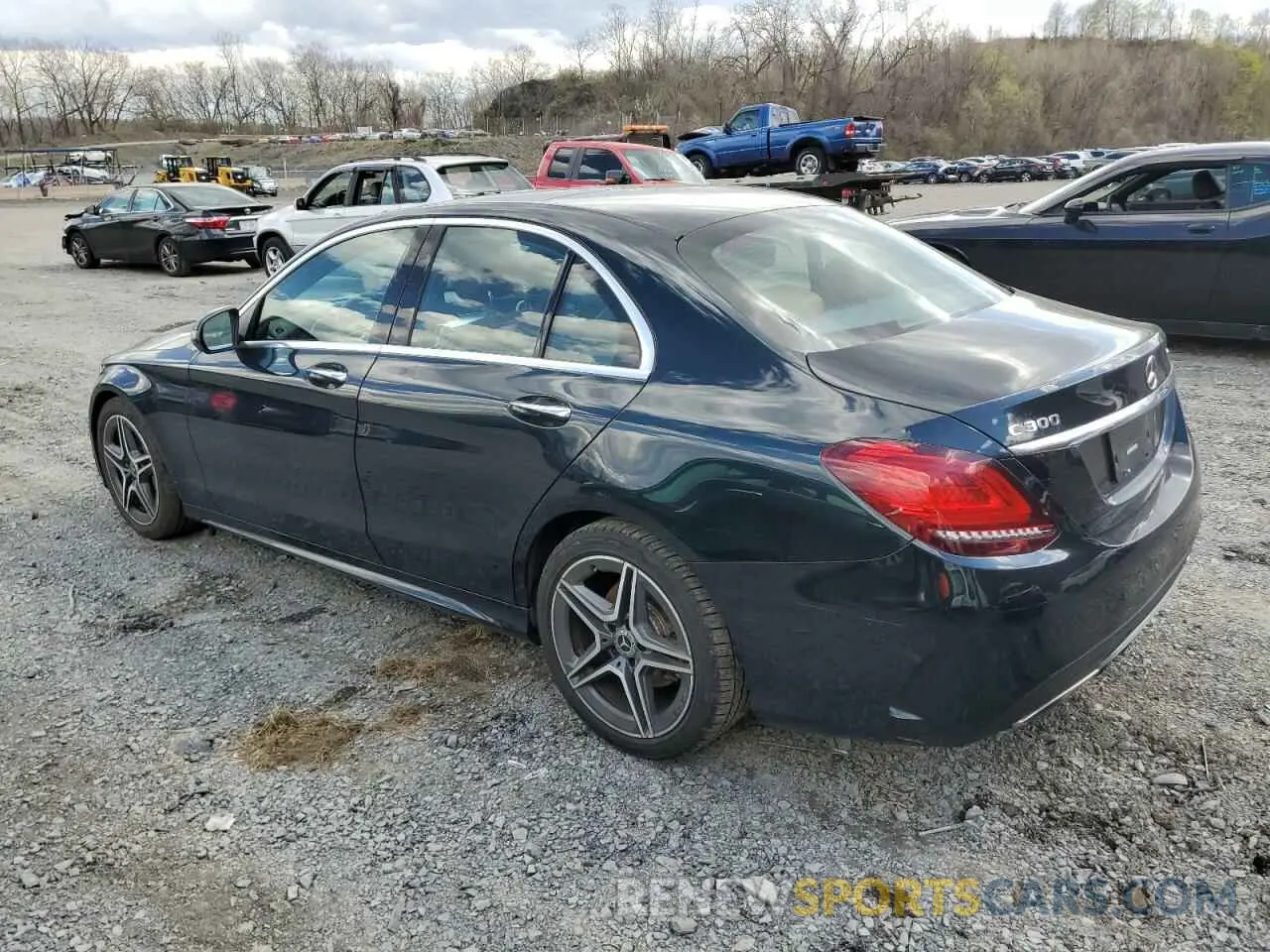 2 Photograph of a damaged car 55SWF8EB6KU292709 MERCEDES-BENZ C-CLASS 2019