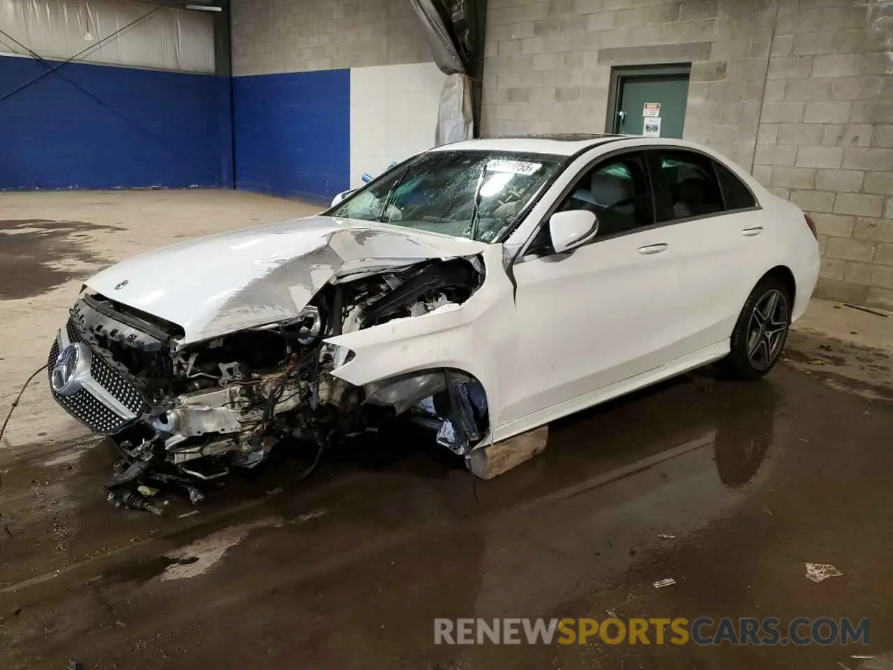 1 Photograph of a damaged car 55SWF8EB6KU302753 MERCEDES-BENZ C-CLASS 2019