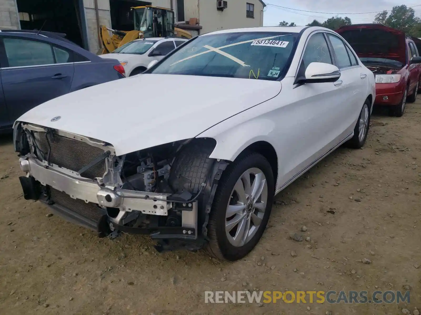 2 Photograph of a damaged car 55SWF8EB7KU283999 MERCEDES-BENZ C-CLASS 2019