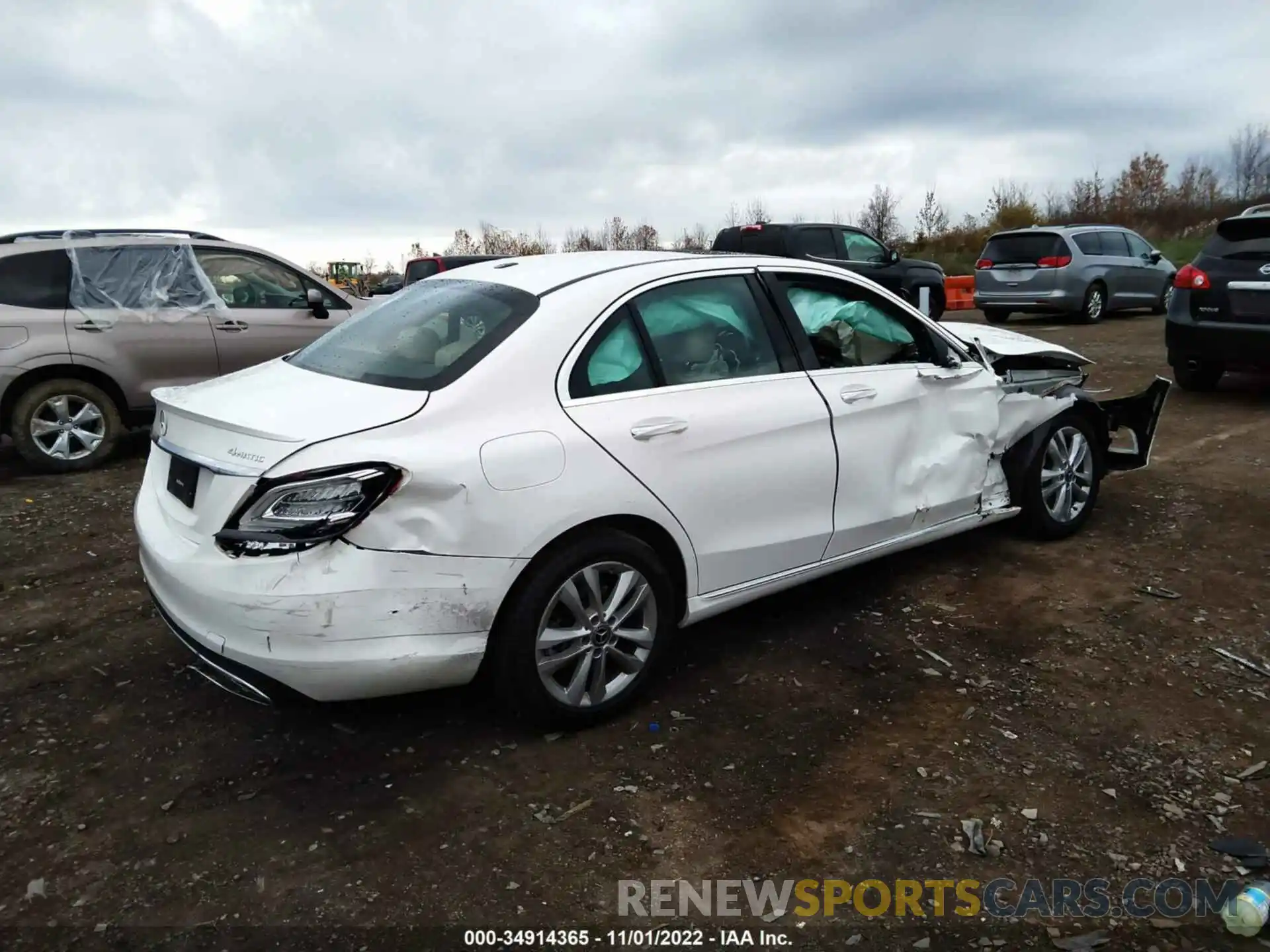 4 Photograph of a damaged car 55SWF8EB7KU305466 MERCEDES-BENZ C-CLASS 2019