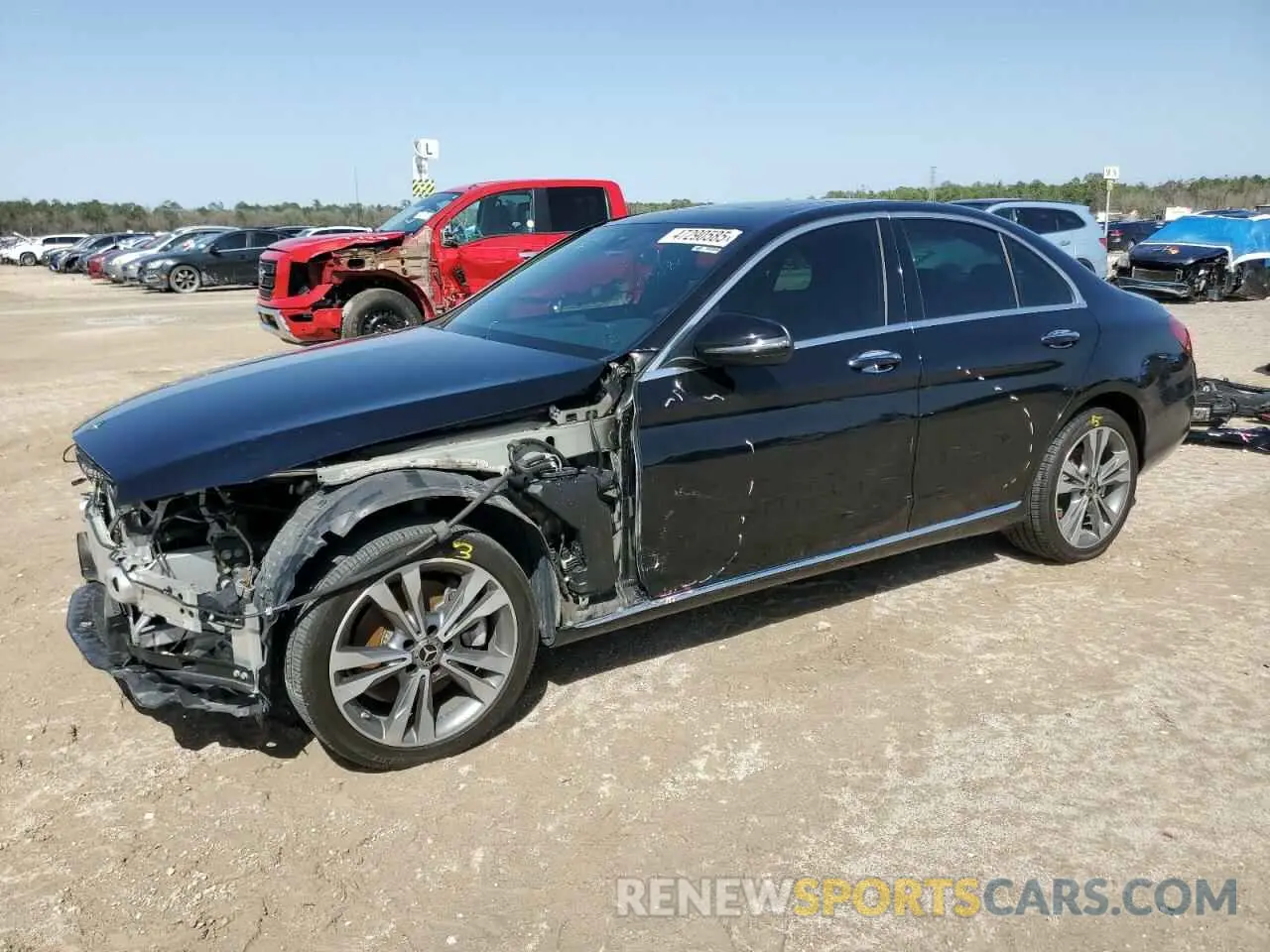 1 Photograph of a damaged car 55SWF8EB7KU311851 MERCEDES-BENZ C-CLASS 2019