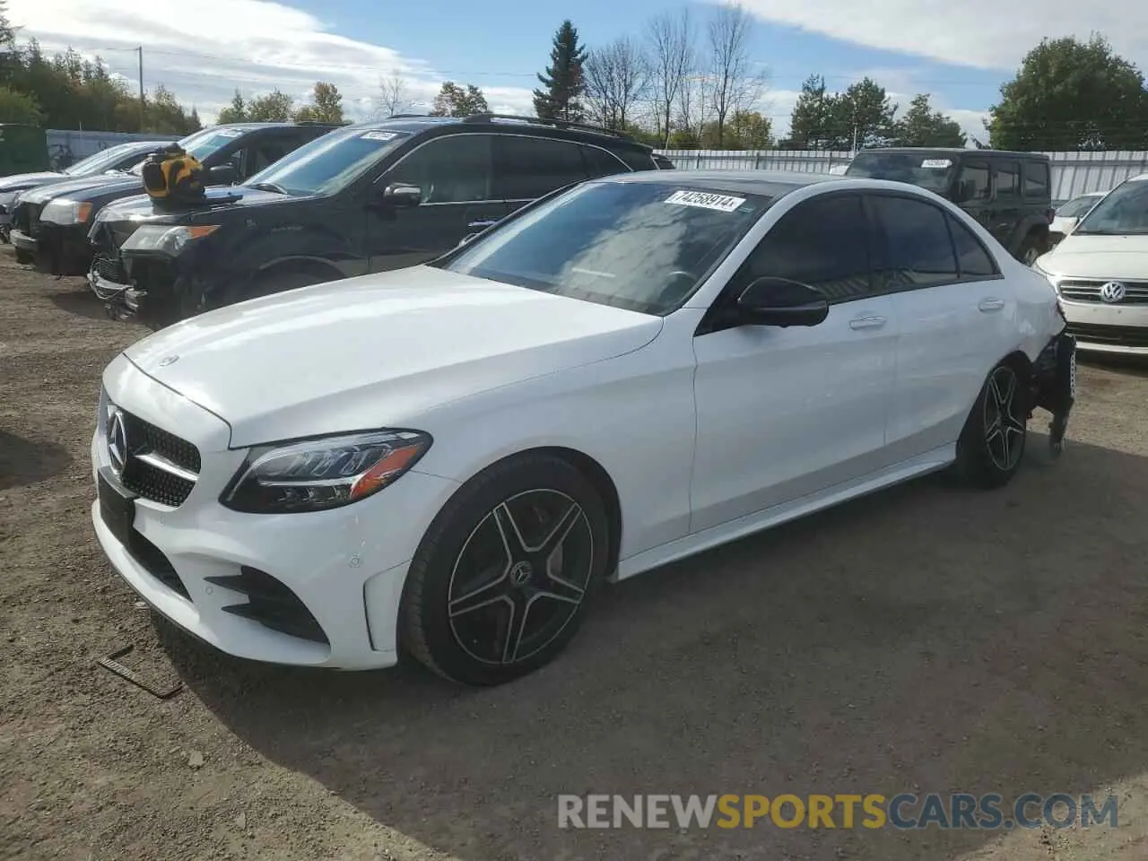 1 Photograph of a damaged car 55SWF8EB7KU320131 MERCEDES-BENZ C-CLASS 2019