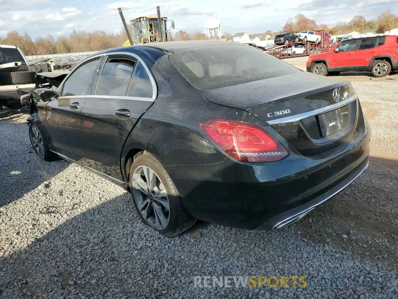2 Photograph of a damaged car 55SWF8EB8KU302916 MERCEDES-BENZ C-CLASS 2019