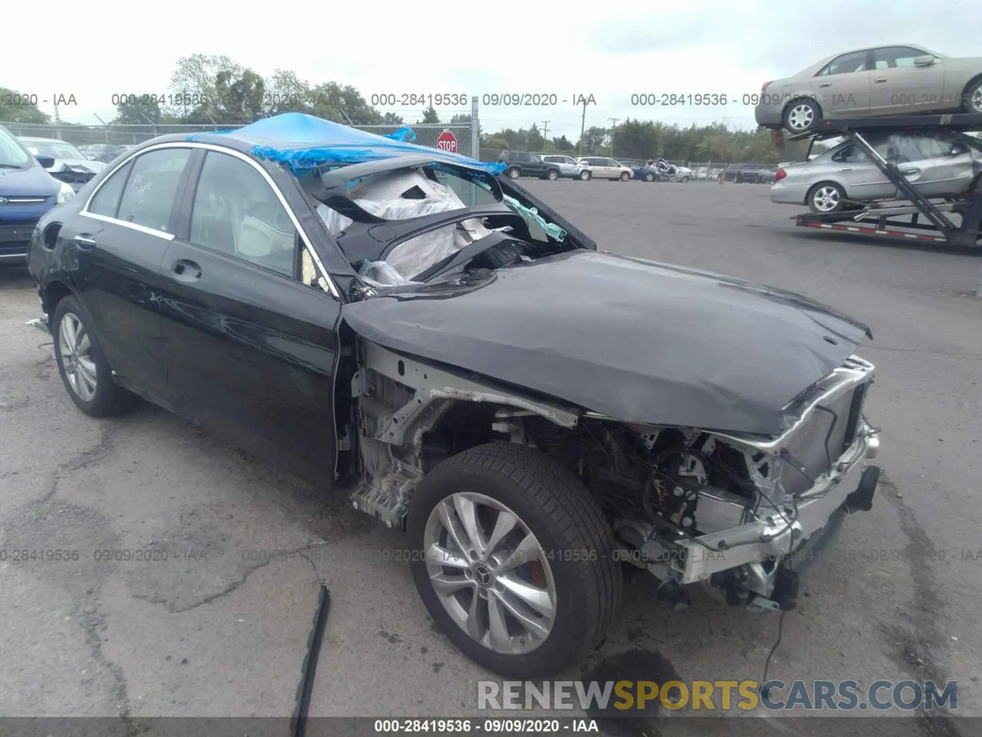1 Photograph of a damaged car 55SWF8EB9KU307249 MERCEDES-BENZ C-CLASS 2019
