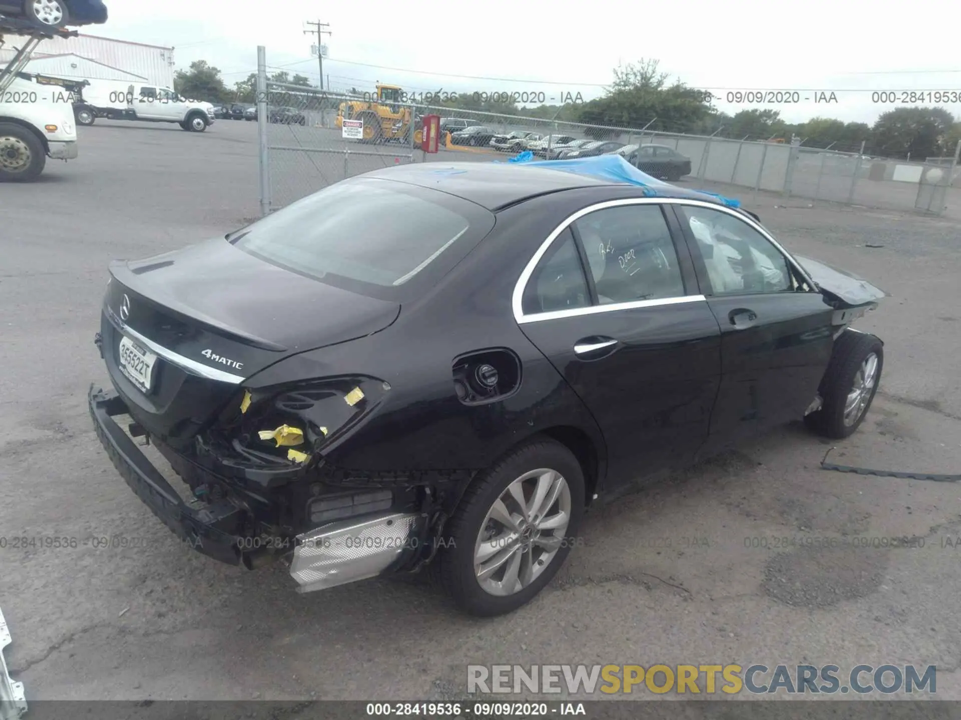 4 Photograph of a damaged car 55SWF8EB9KU307249 MERCEDES-BENZ C-CLASS 2019