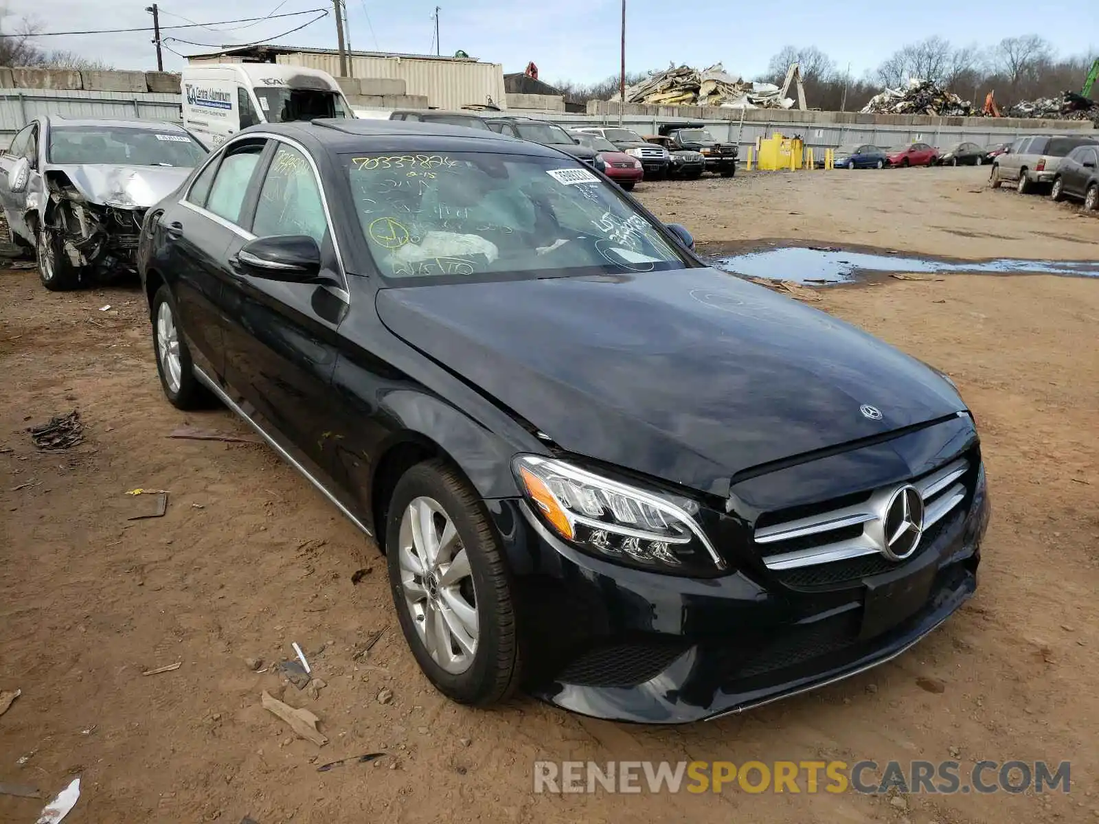 1 Photograph of a damaged car 55SWF8EB9KU315643 MERCEDES-BENZ C CLASS 2019