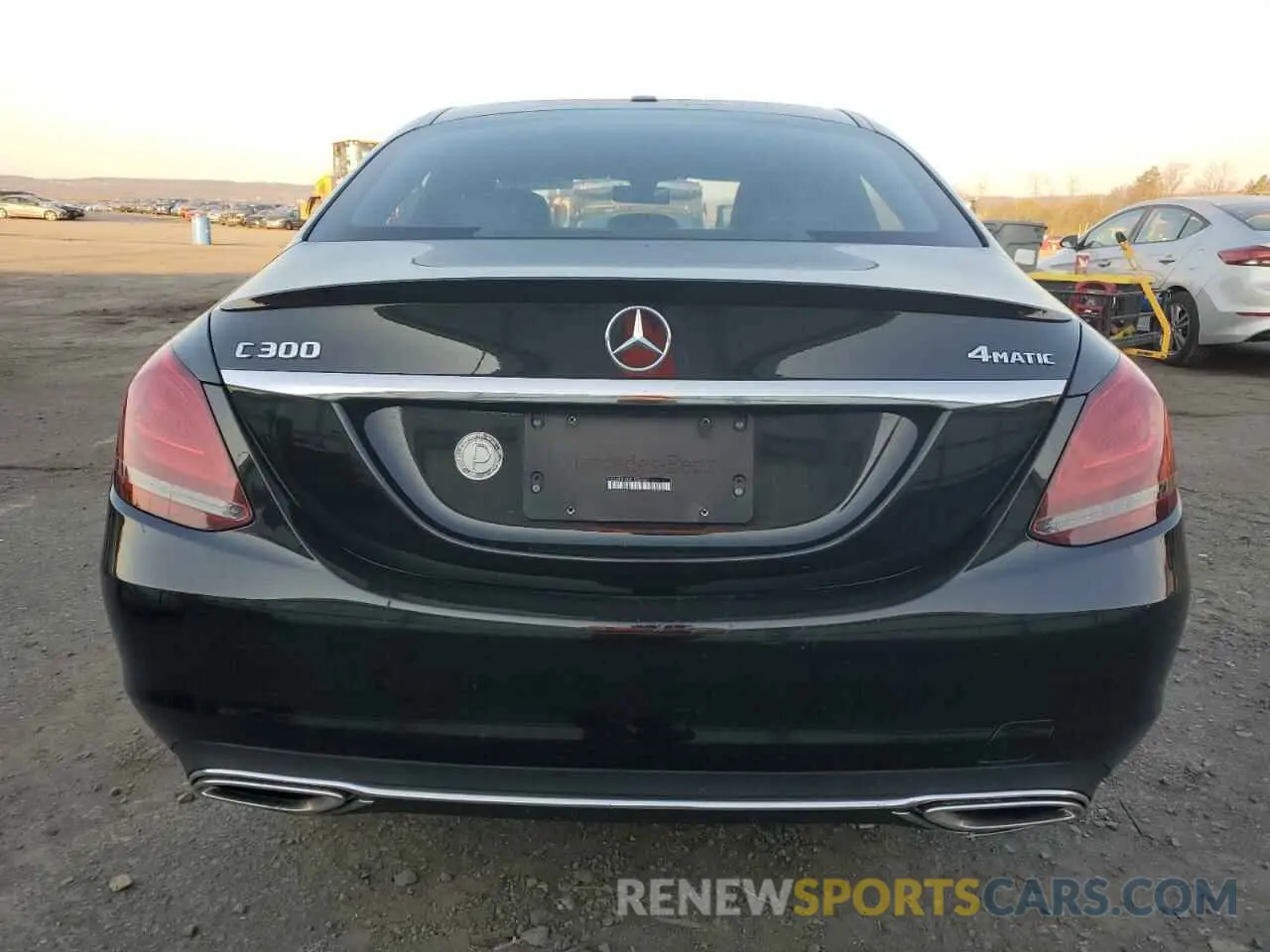 6 Photograph of a damaged car 55SWF8EBXKU284581 MERCEDES-BENZ C-CLASS 2019