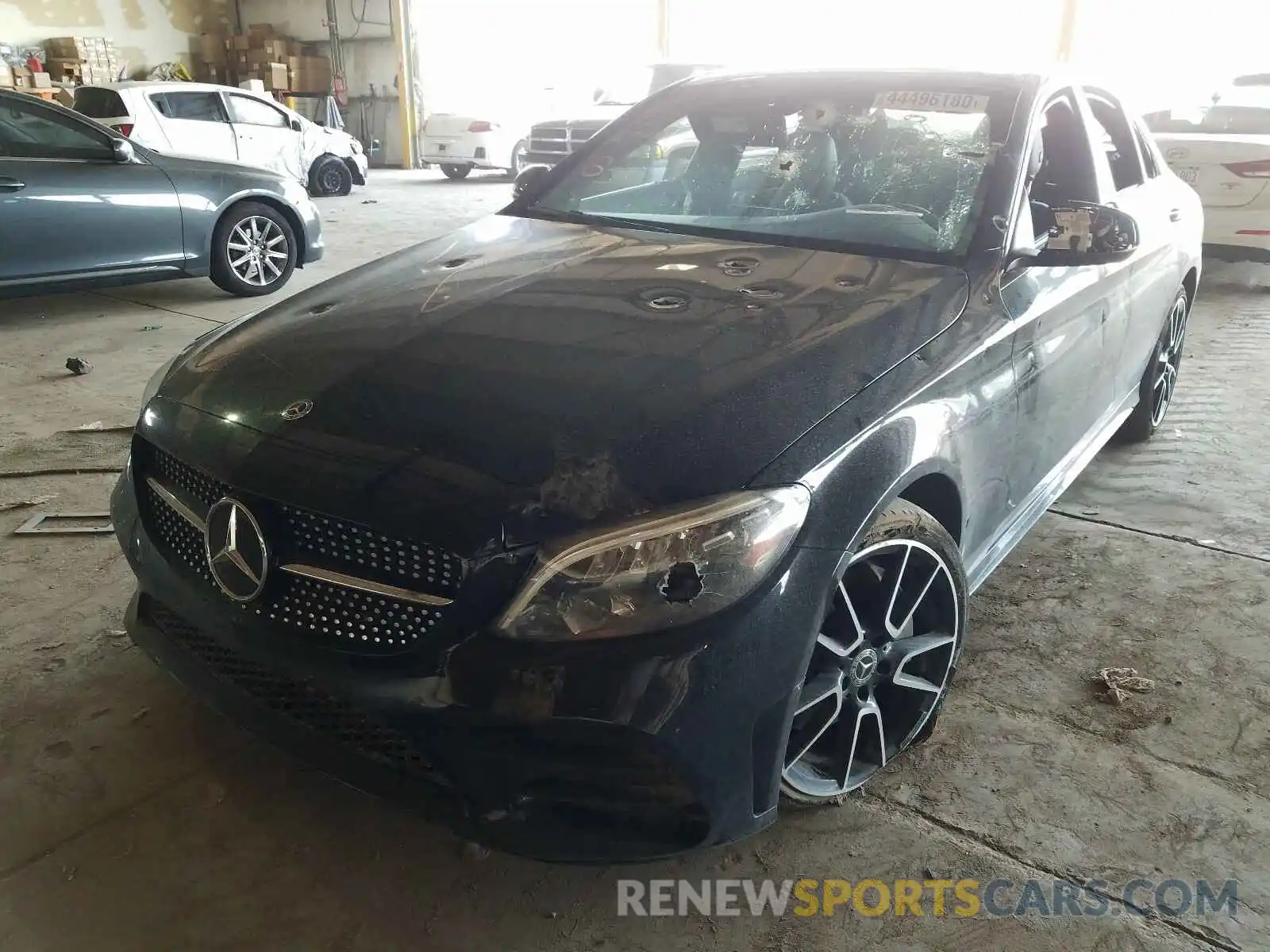 2 Photograph of a damaged car 55SWF8EBXKU297167 MERCEDES-BENZ C CLASS 2019