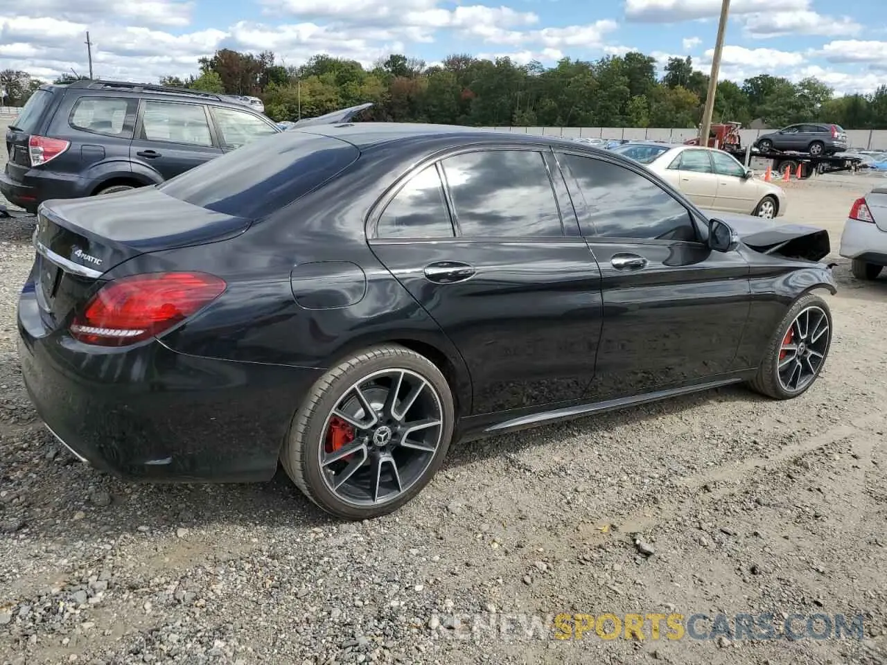 3 Photograph of a damaged car 55SWF8EBXKU299162 MERCEDES-BENZ C-CLASS 2019