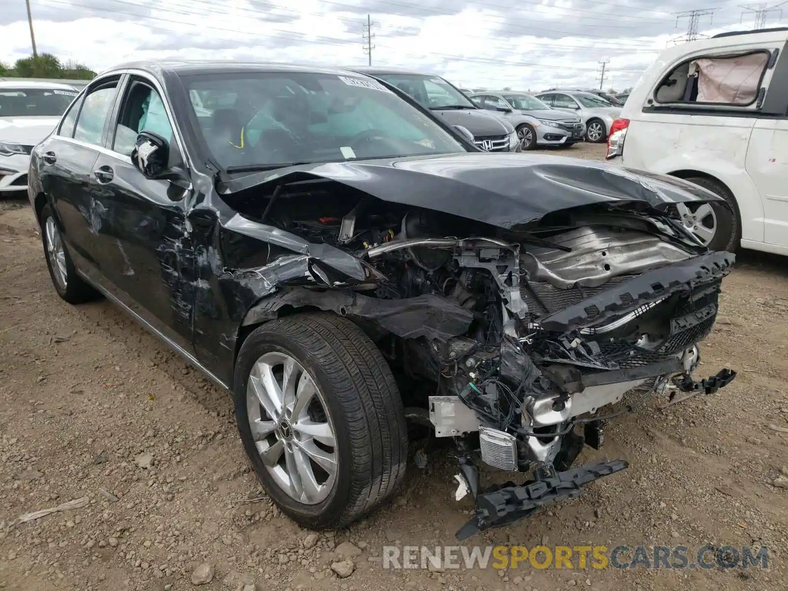 1 Photograph of a damaged car 55SWF8EBXKU315781 MERCEDES-BENZ C CLASS 2019