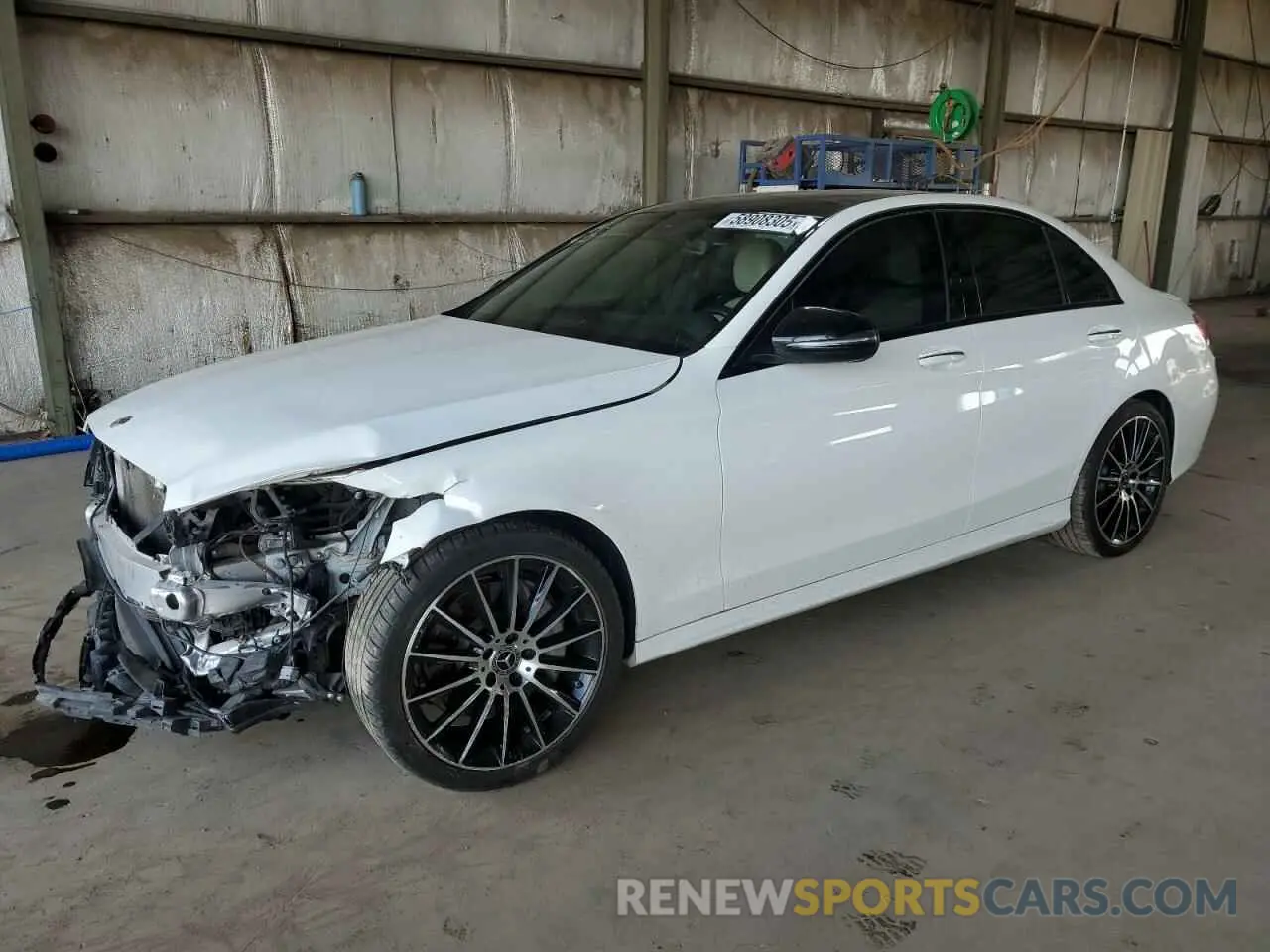 1 Photograph of a damaged car 55SWF8EBXKU318986 MERCEDES-BENZ C-CLASS 2019