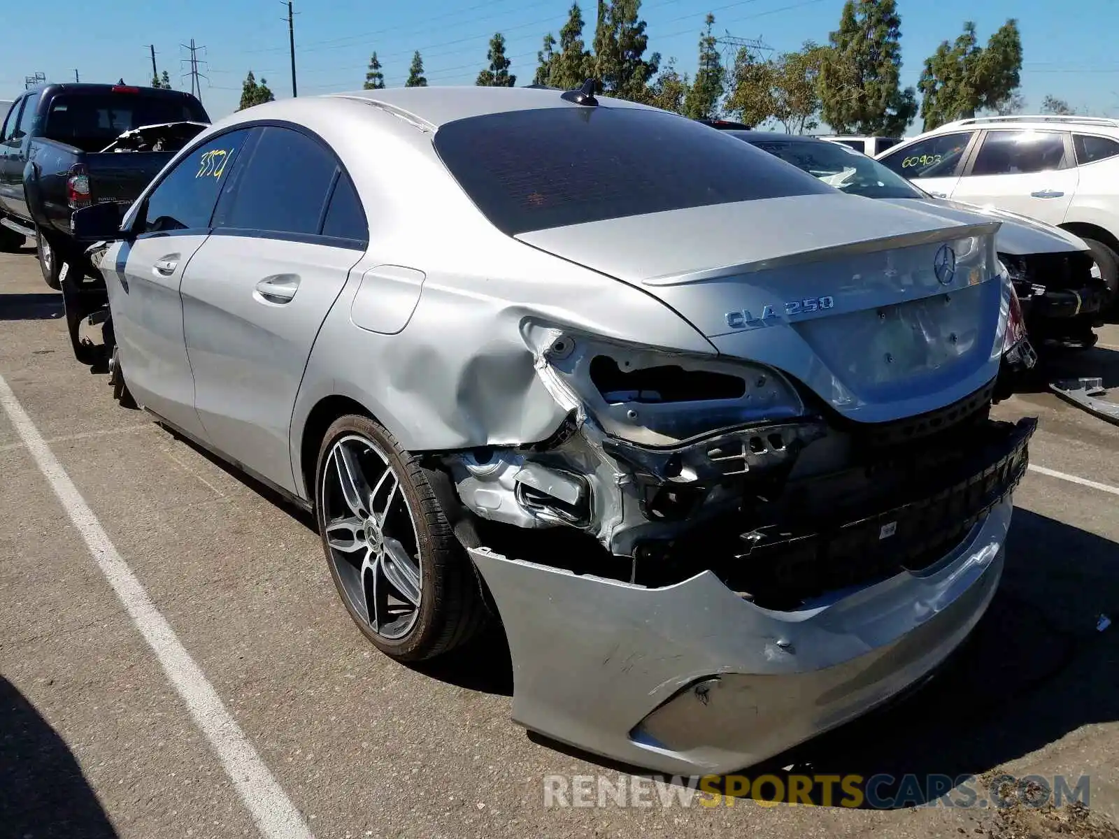 3 Photograph of a damaged car WDDSJ4EB0KN714164 MERCEDES-BENZ C CLASS 2019