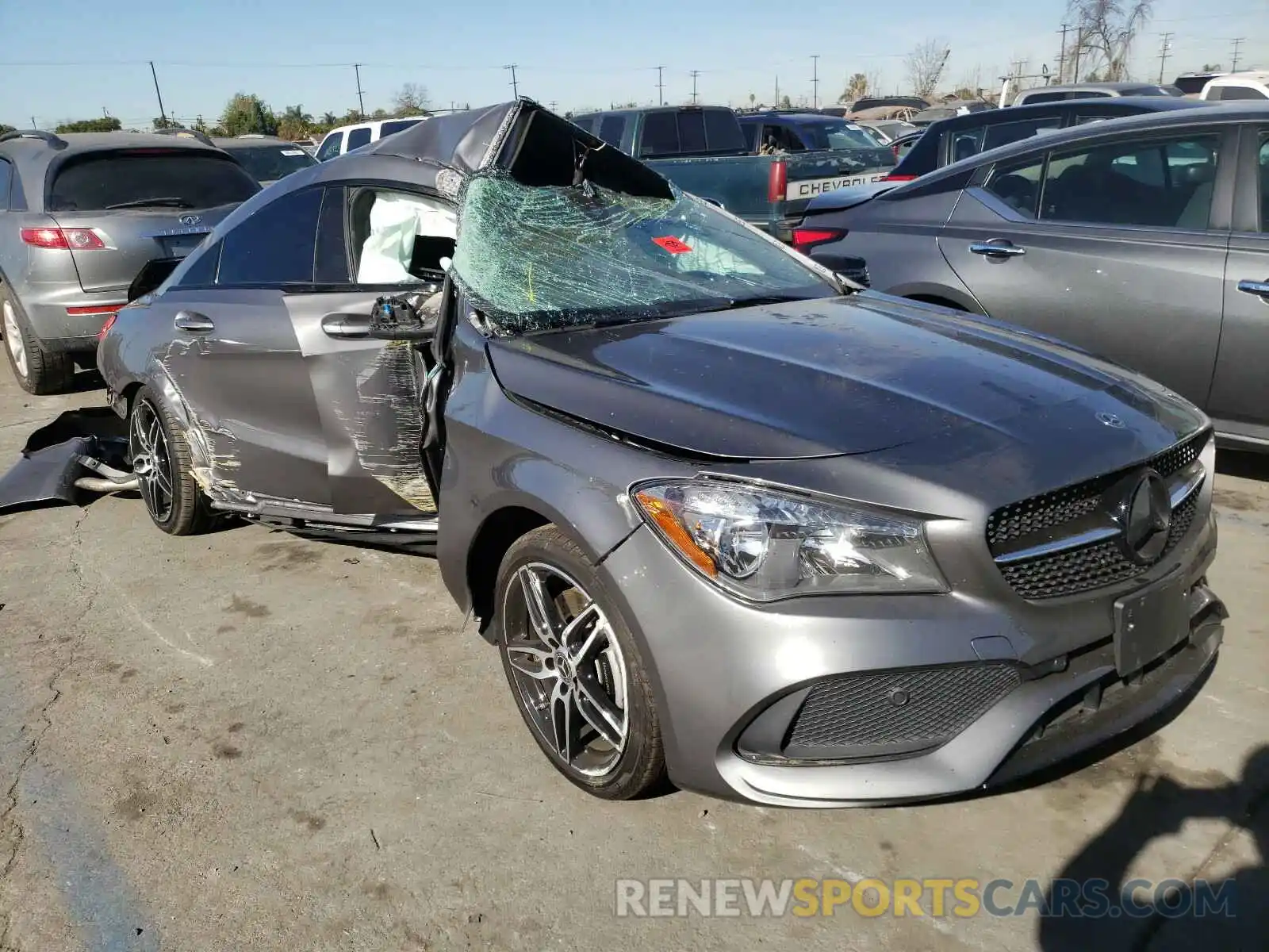 1 Photograph of a damaged car WDDSJ4EB0KN776499 MERCEDES-BENZ C CLASS 2019