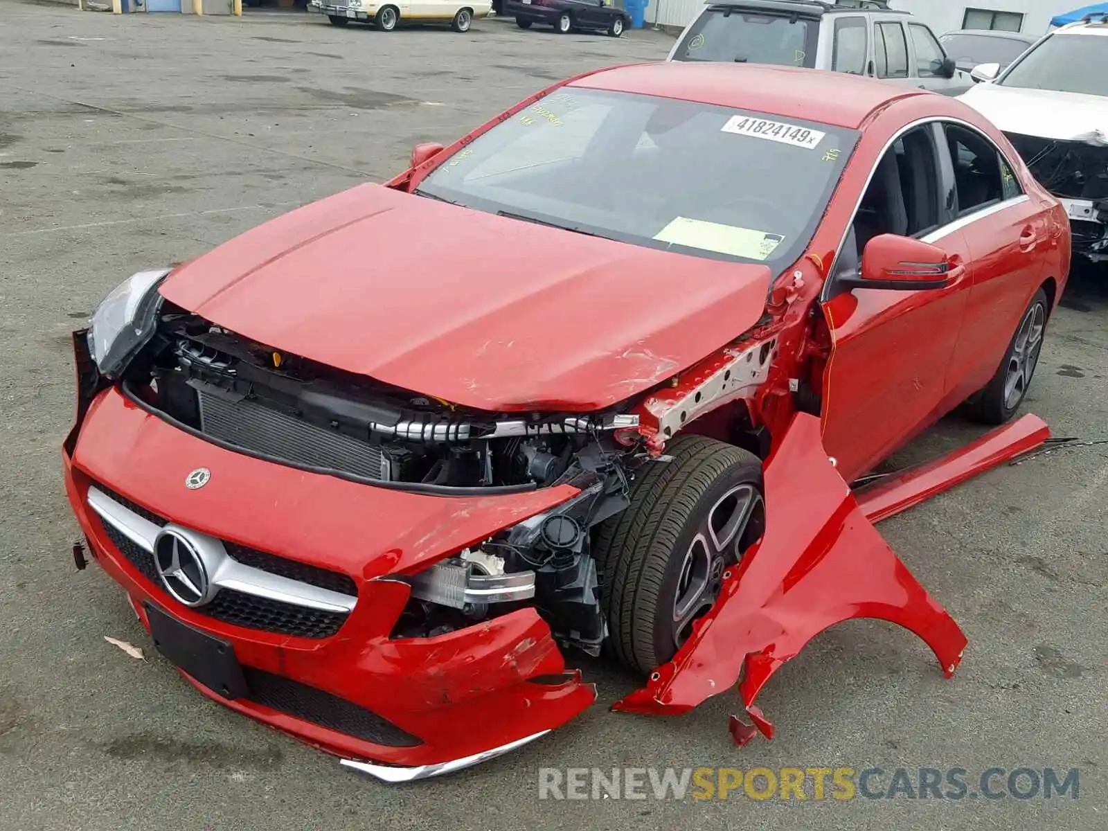 2 Photograph of a damaged car WDDSJ4EB3KN738426 MERCEDES-BENZ C CLASS 2019