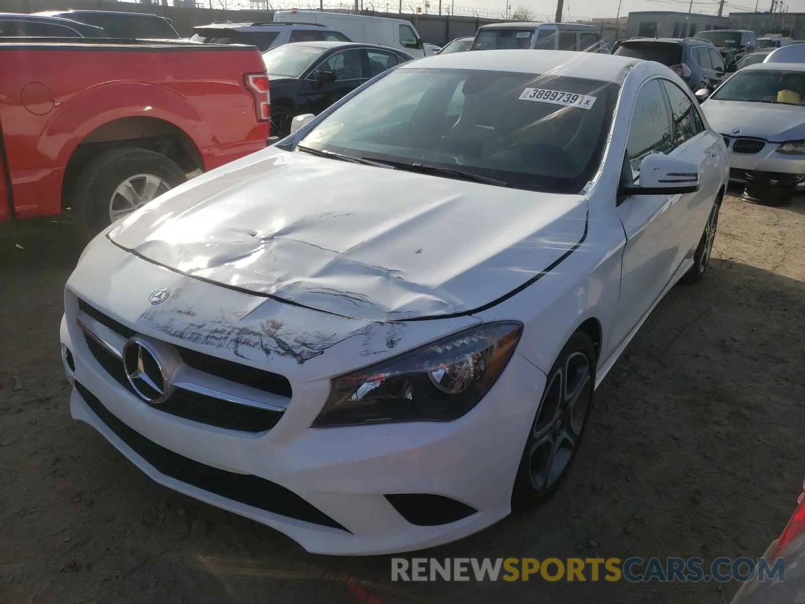 2 Photograph of a damaged car WDDSJ4EB3KN740953 MERCEDES-BENZ C CLASS 2019