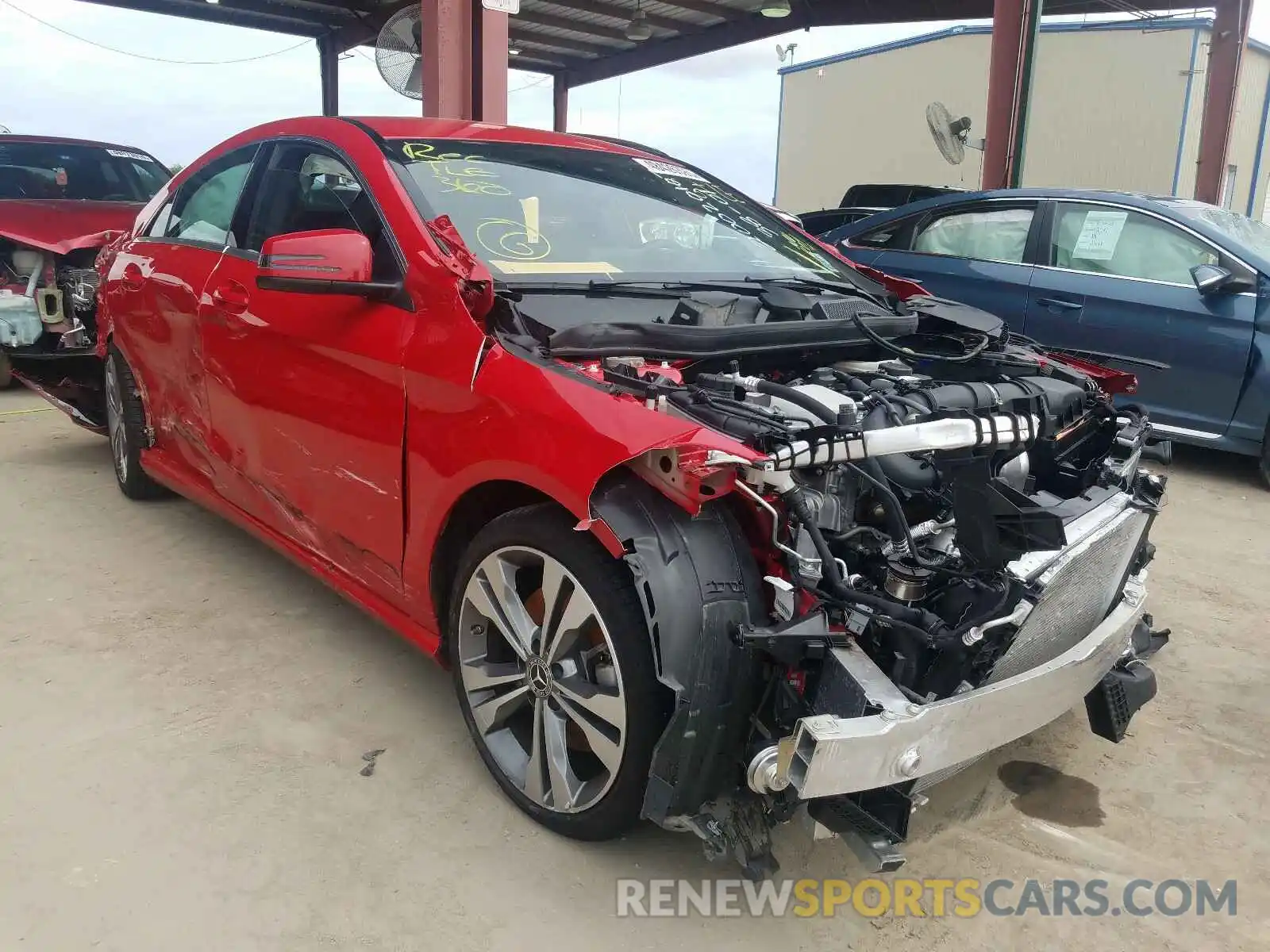 1 Photograph of a damaged car WDDSJ4EB4KN744297 MERCEDES-BENZ C CLASS 2019