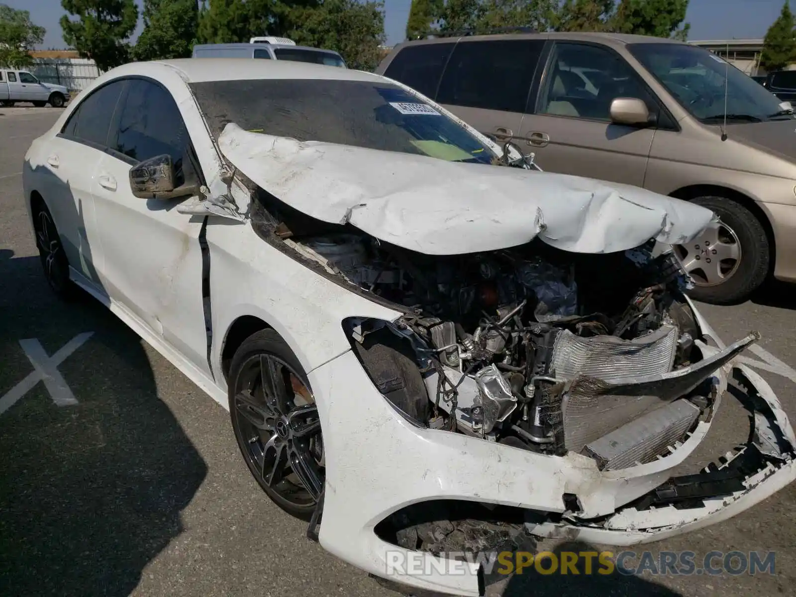 1 Photograph of a damaged car WDDSJ4EB6KN724908 MERCEDES-BENZ C CLASS 2019